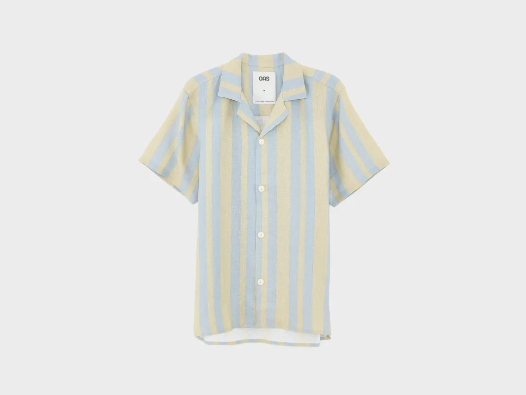 Mist Strata Cuba Linen Shirt  (251 / M / KAKI) made by Bellrose
