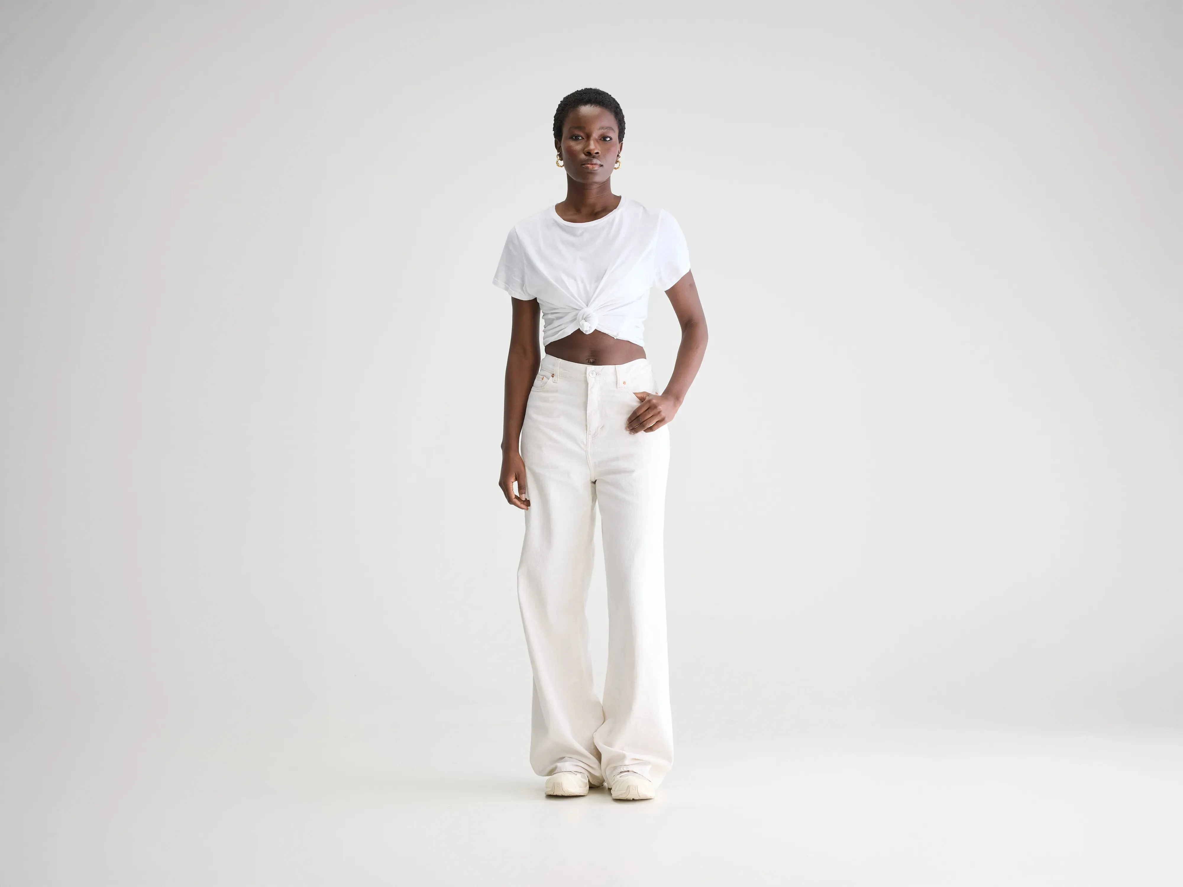 Denim N. 64 wide jeans (252 / W / VINTAGE WHITE) sold by Bellrose