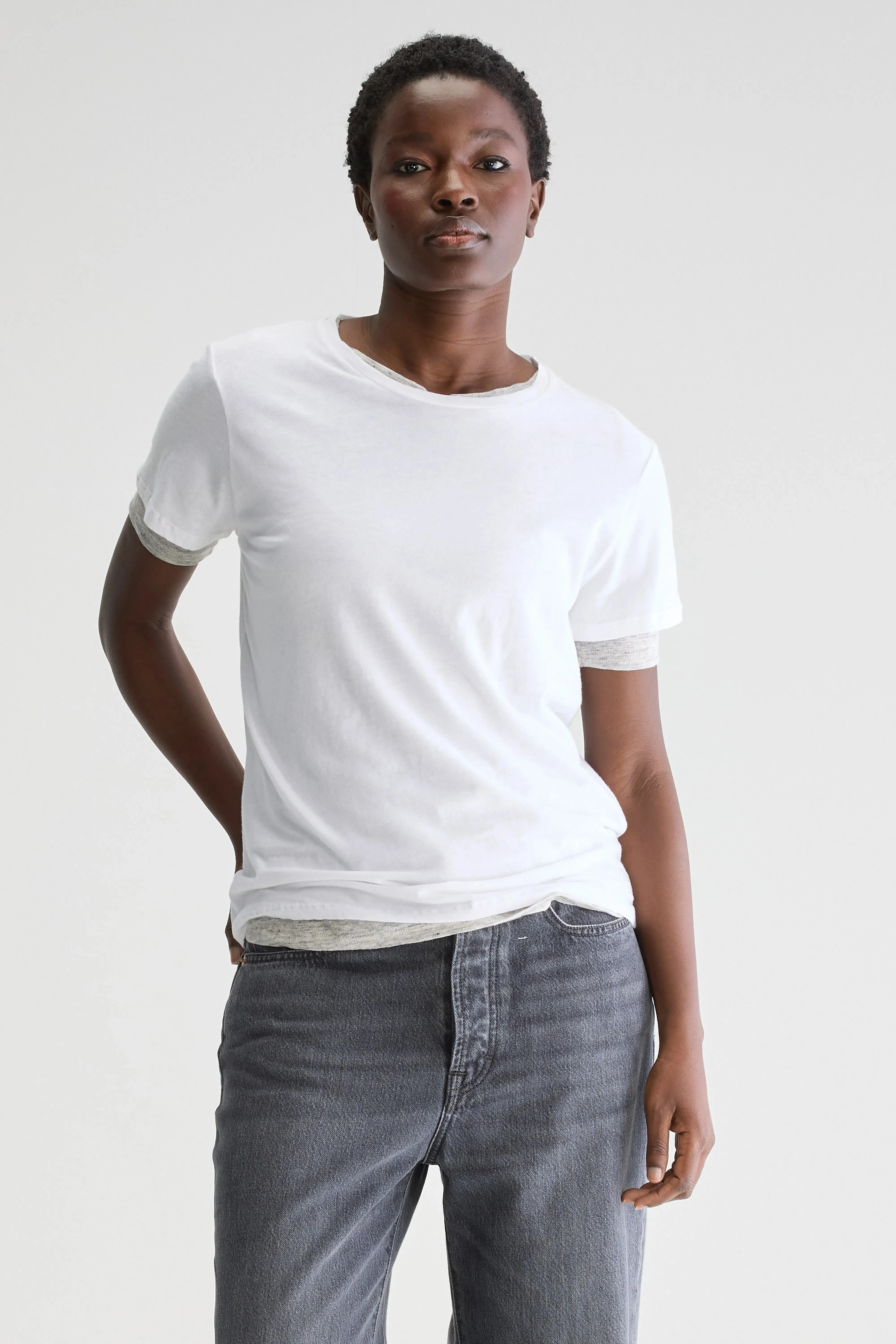 Covi short-sleeve white t-shirt (252 / W / WHITE) sold by Bellrose product image thumbnail 2