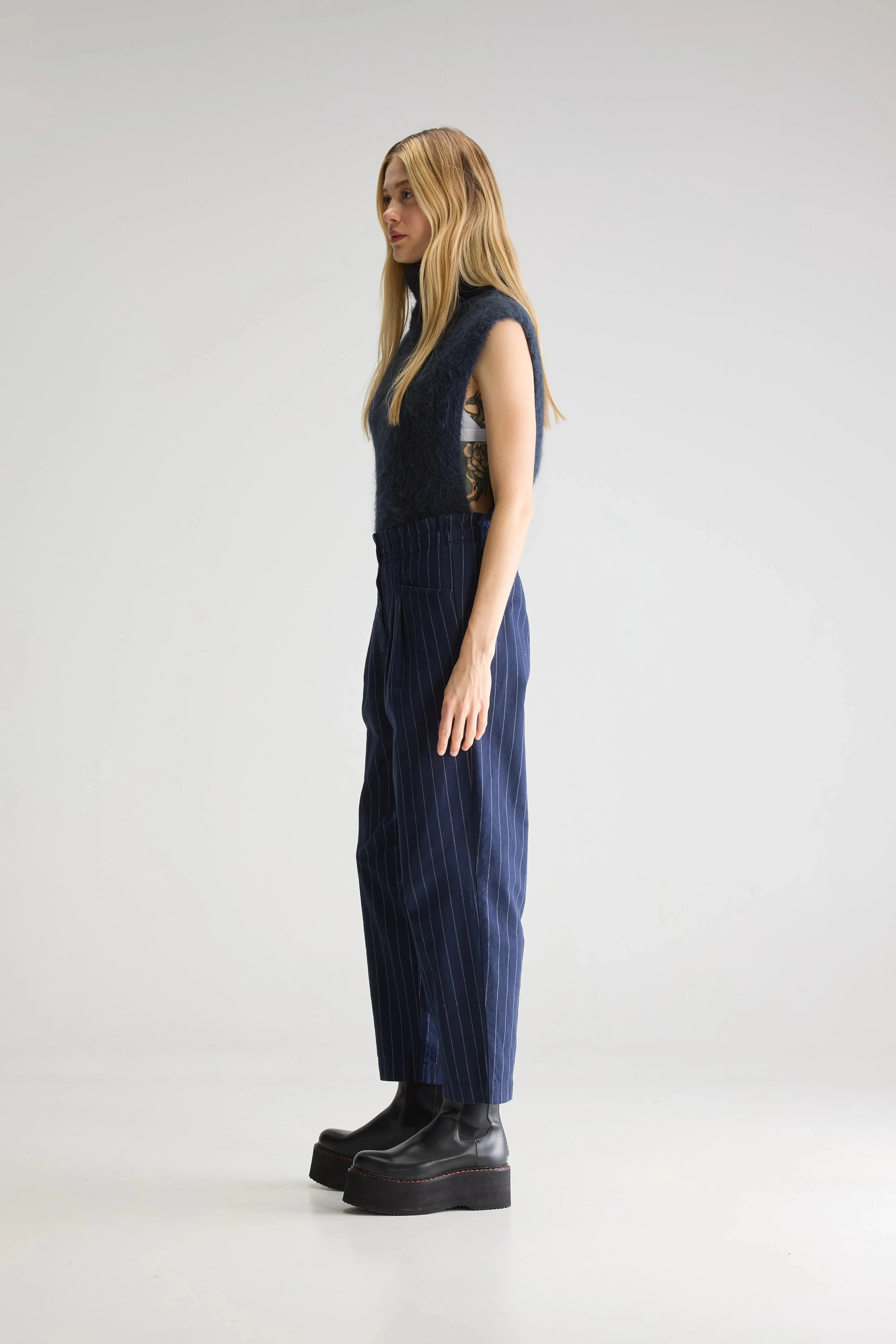 Lilo paperbag trousers (252 / W / STRIPE A) sold by Bellrose product image thumbnail 5