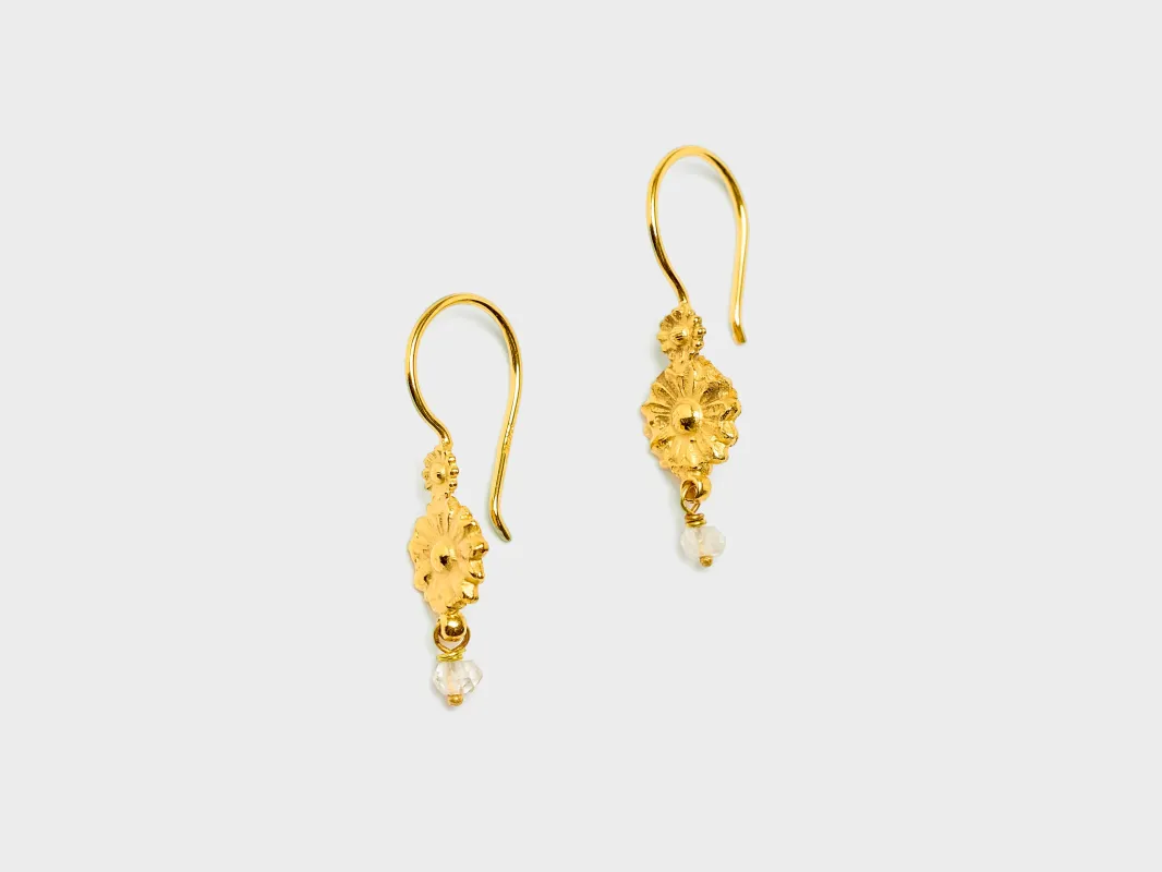 Mini Flower Earrings  (251 / W / GOLD) sold by Bellrose