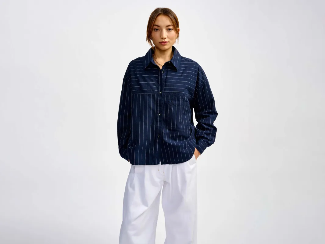 link overshirt (241 / W / STRIPE A) made by Bellerose