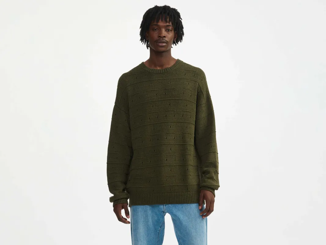 accro sweater (241 / M / OLIVE NIGHT) sold by Bellrose
