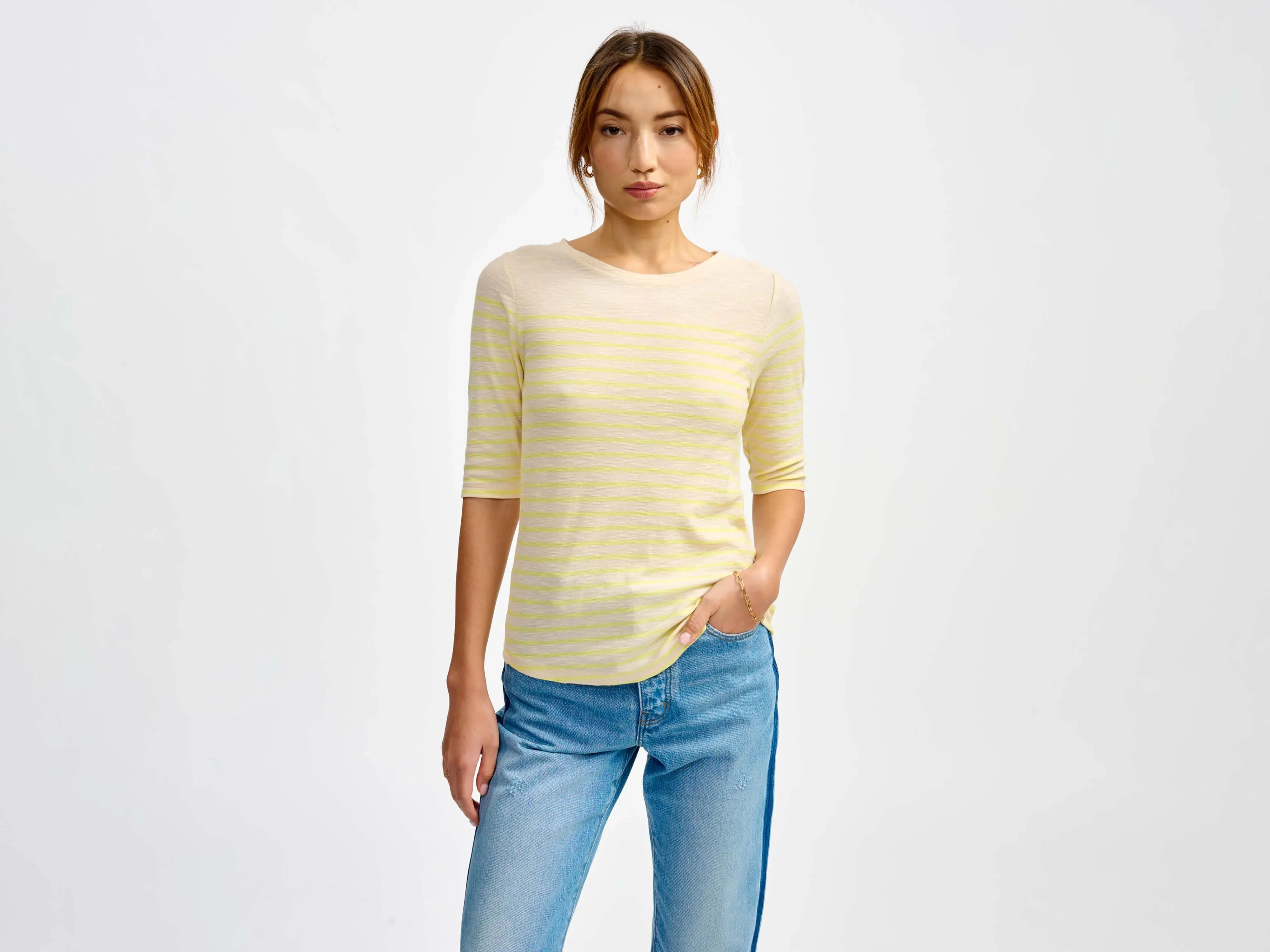 mias t-shirt (241 / W / STRIPE B) sold by Bellrose