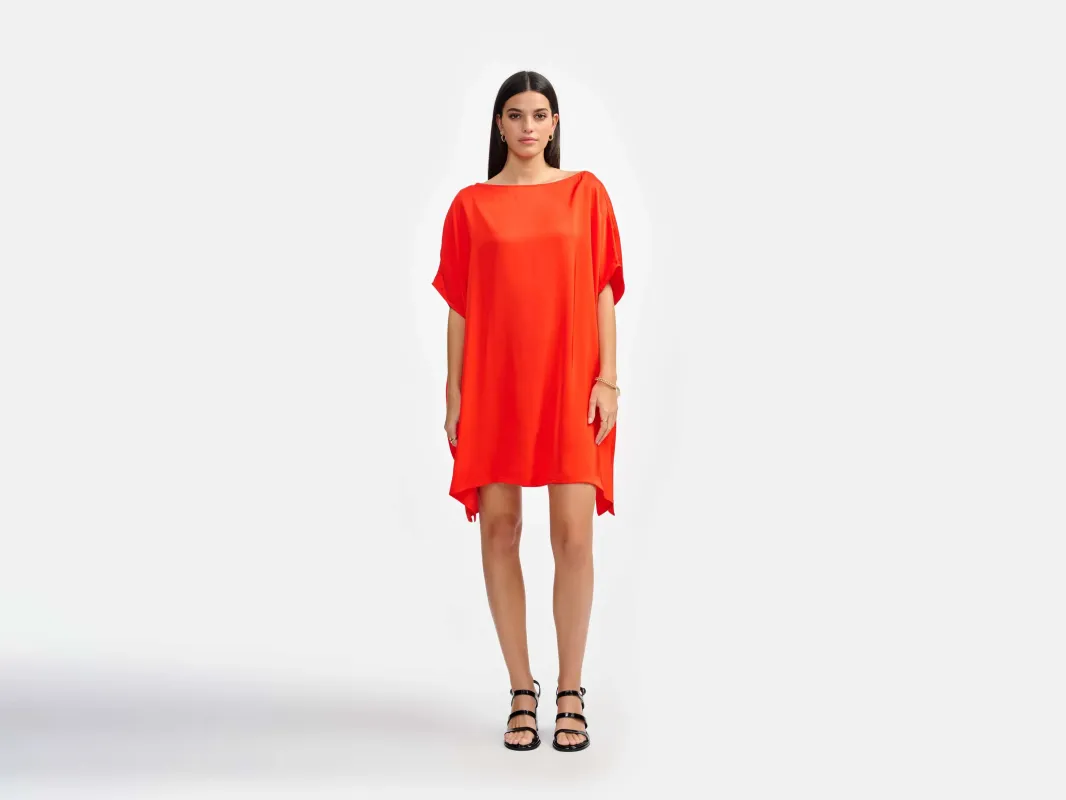 tiger dress (241 / W / MASSAI RED) made by Bellerose