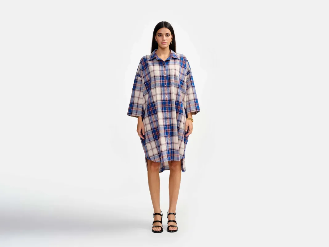 gladys dress (241 / W / CHECK A) sold by Bellrose