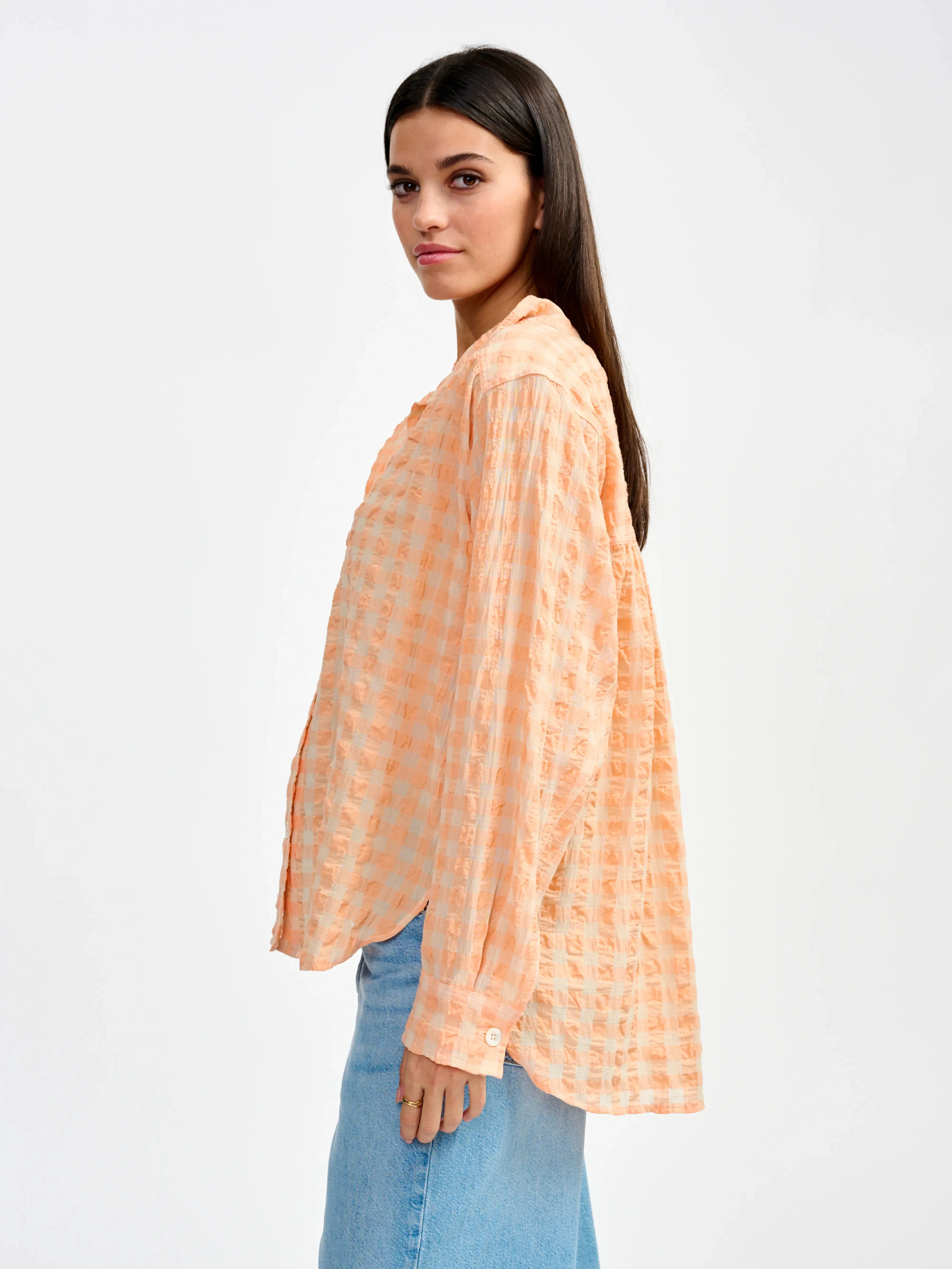 peachy blouse (241 / W / CHECK A) sold by Bellrose product image thumbnail 3