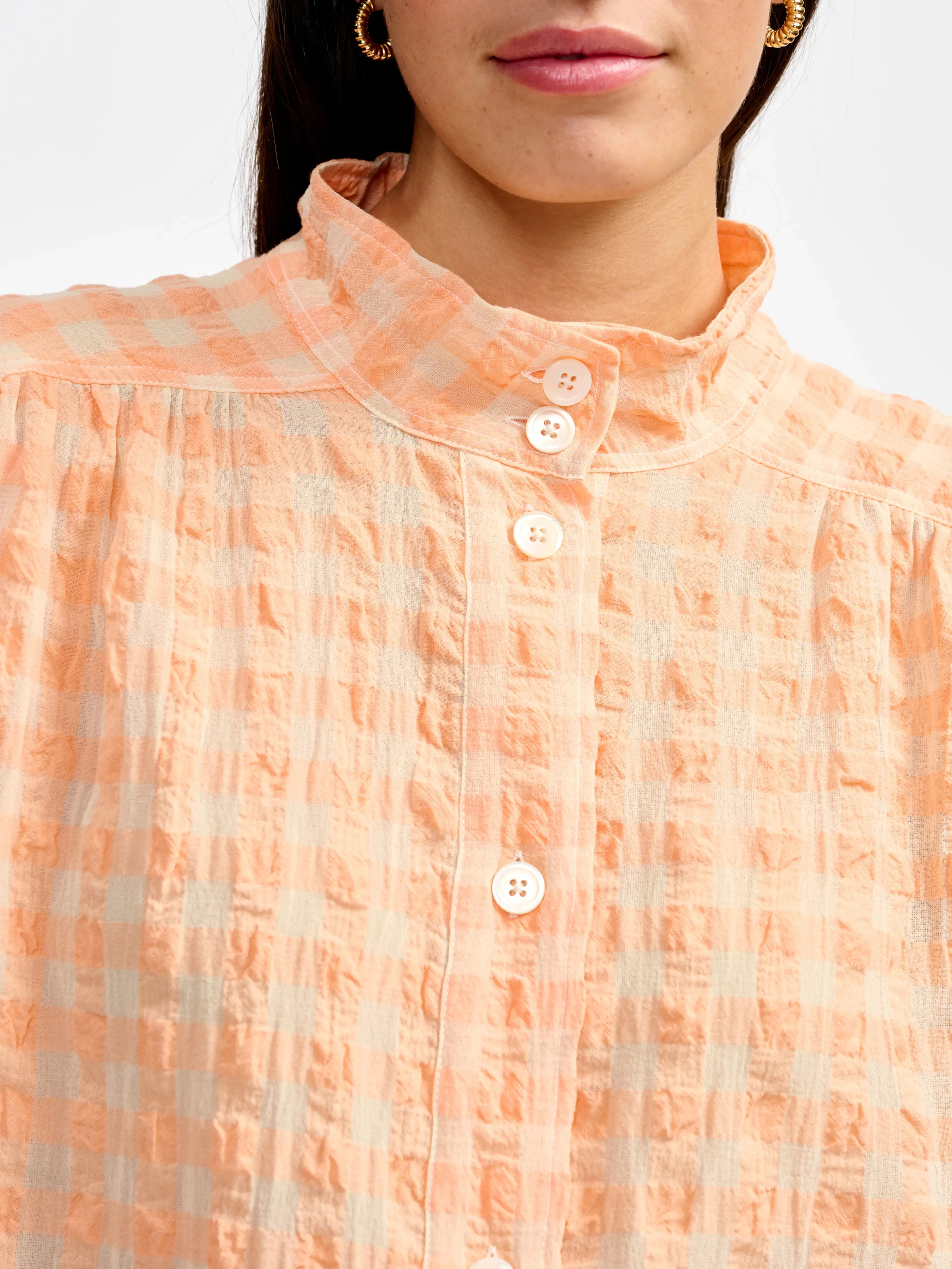 peachy blouse (241 / W / CHECK A) sold by Bellrose product image thumbnail 5