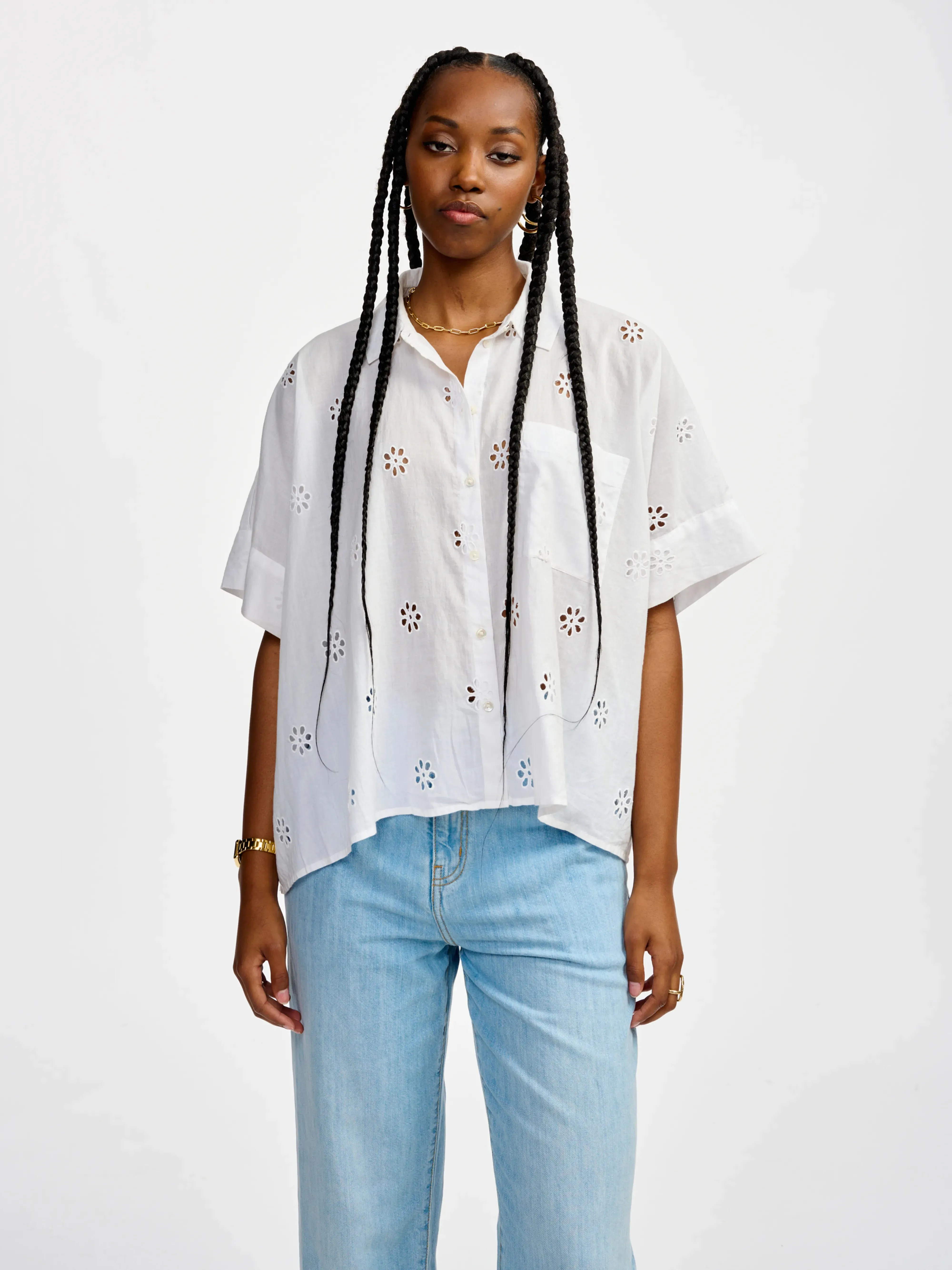 cosmic blouse (241 / W / WHITE) sold by Bellrose product image thumbnail 2