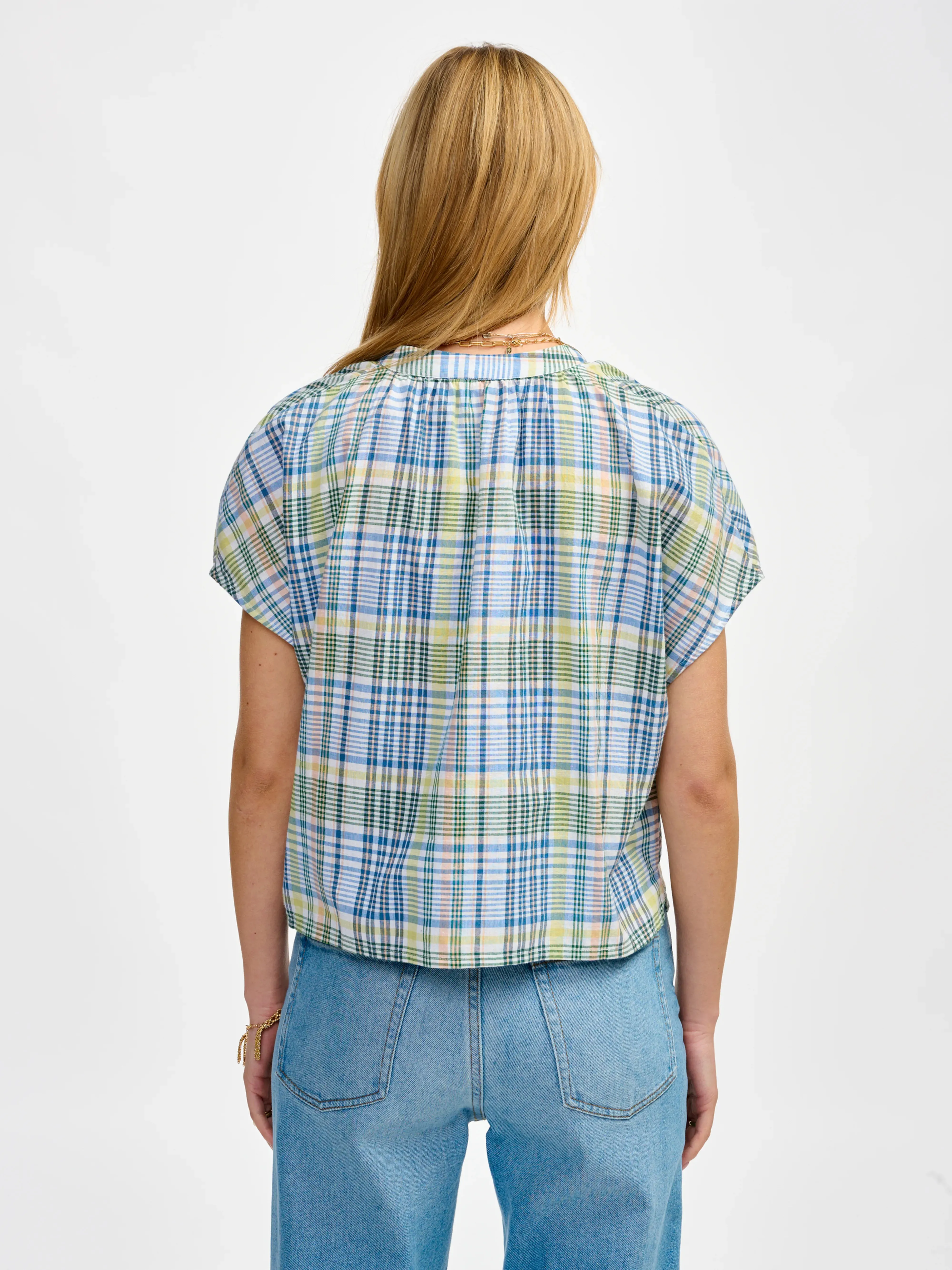 cleo blouse (241 / W / CHECK B) sold by Bellrose product image thumbnail 4