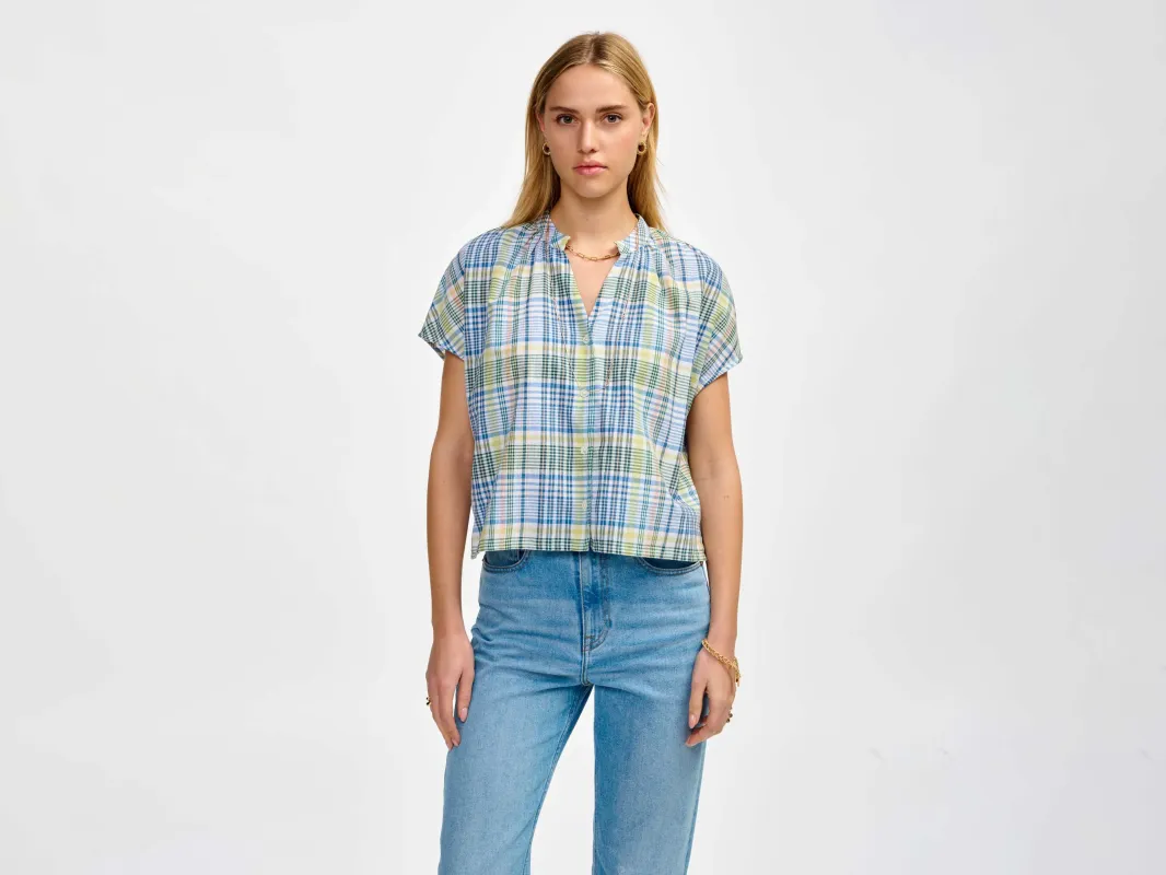 cleo blouse (241 / W / CHECK B) sold by Bellrose