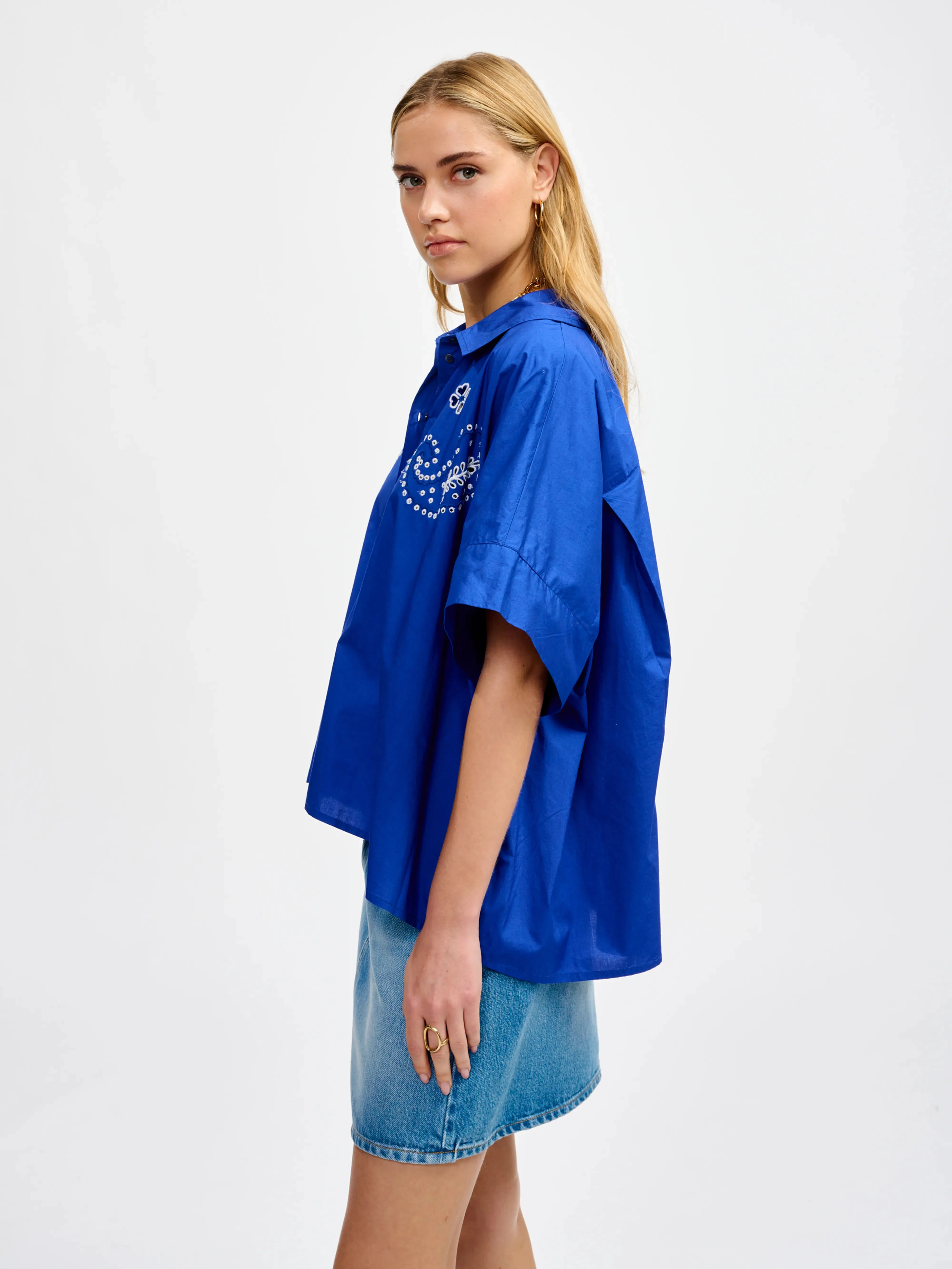 cosmic blouse (241 / W / LAZULI) sold by Bellrose product image thumbnail 5