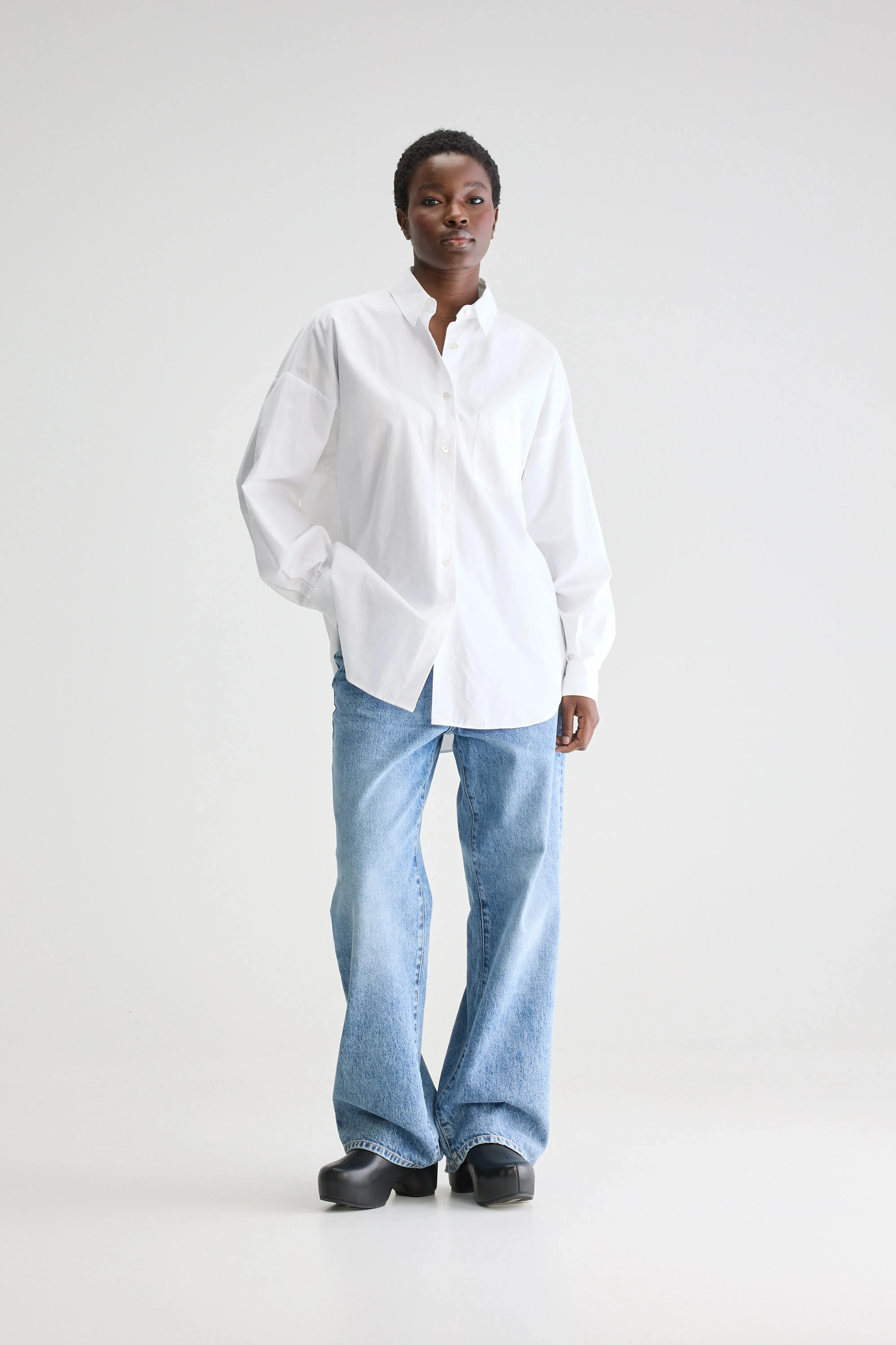 Giorgia poplin shirt (252 / W / WHITE) sold by Bellrose product image thumbnail 3