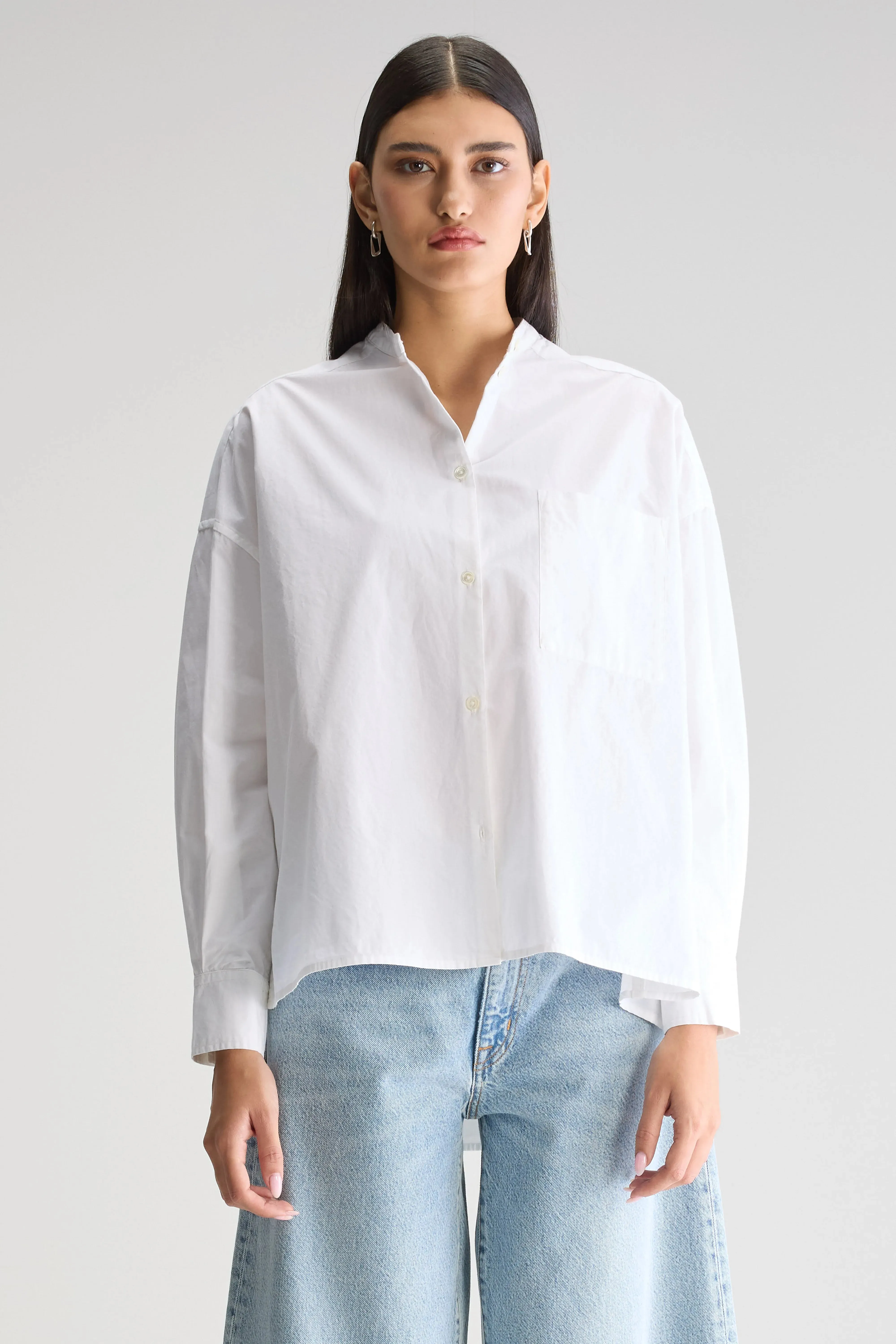 Gorky poplin shirt (252 / W / WHITE) sold by Bellrose product image thumbnail 2
