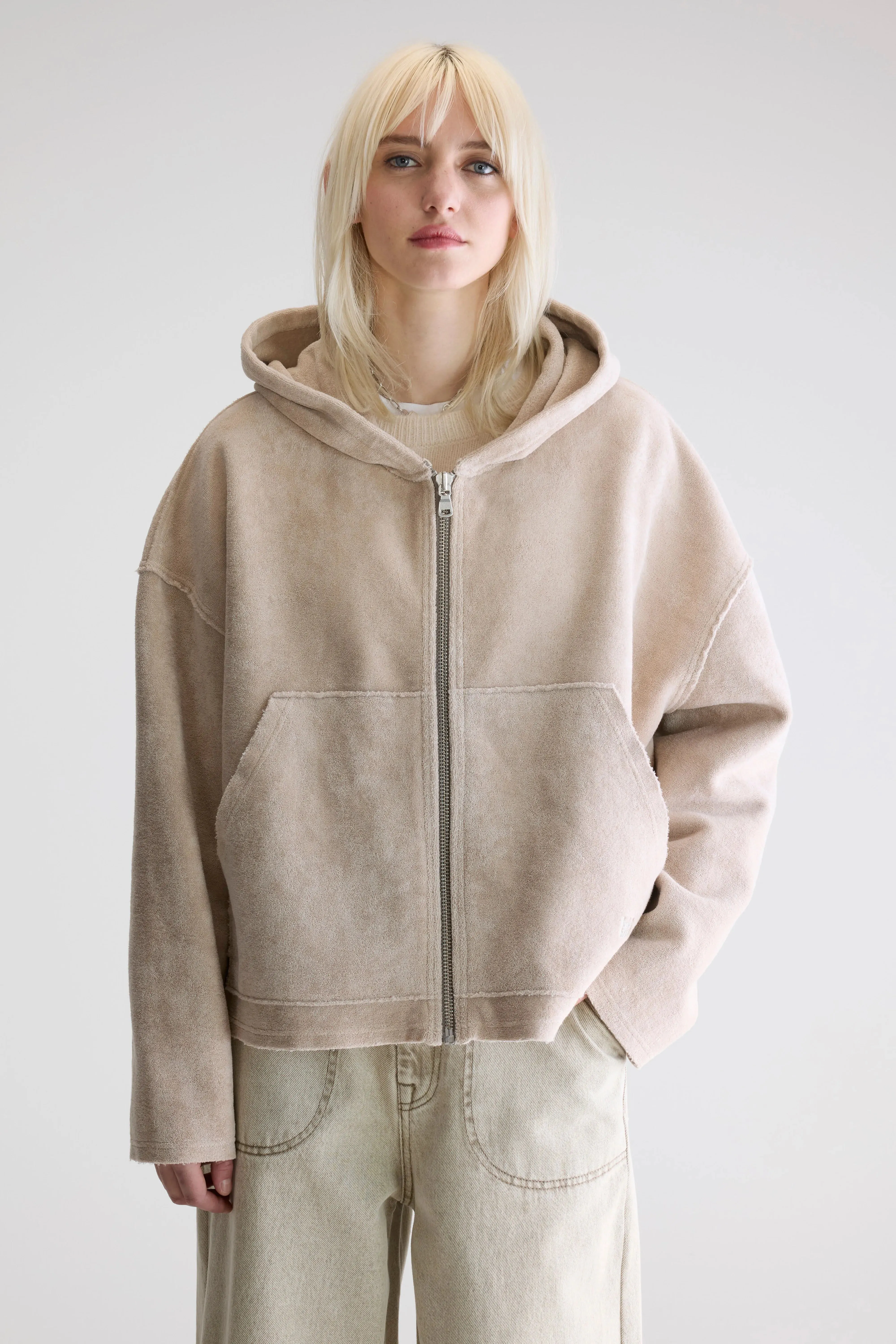 Fannel terry hoodie (252 / W / STONE) sold by Bellrose product image thumbnail 2