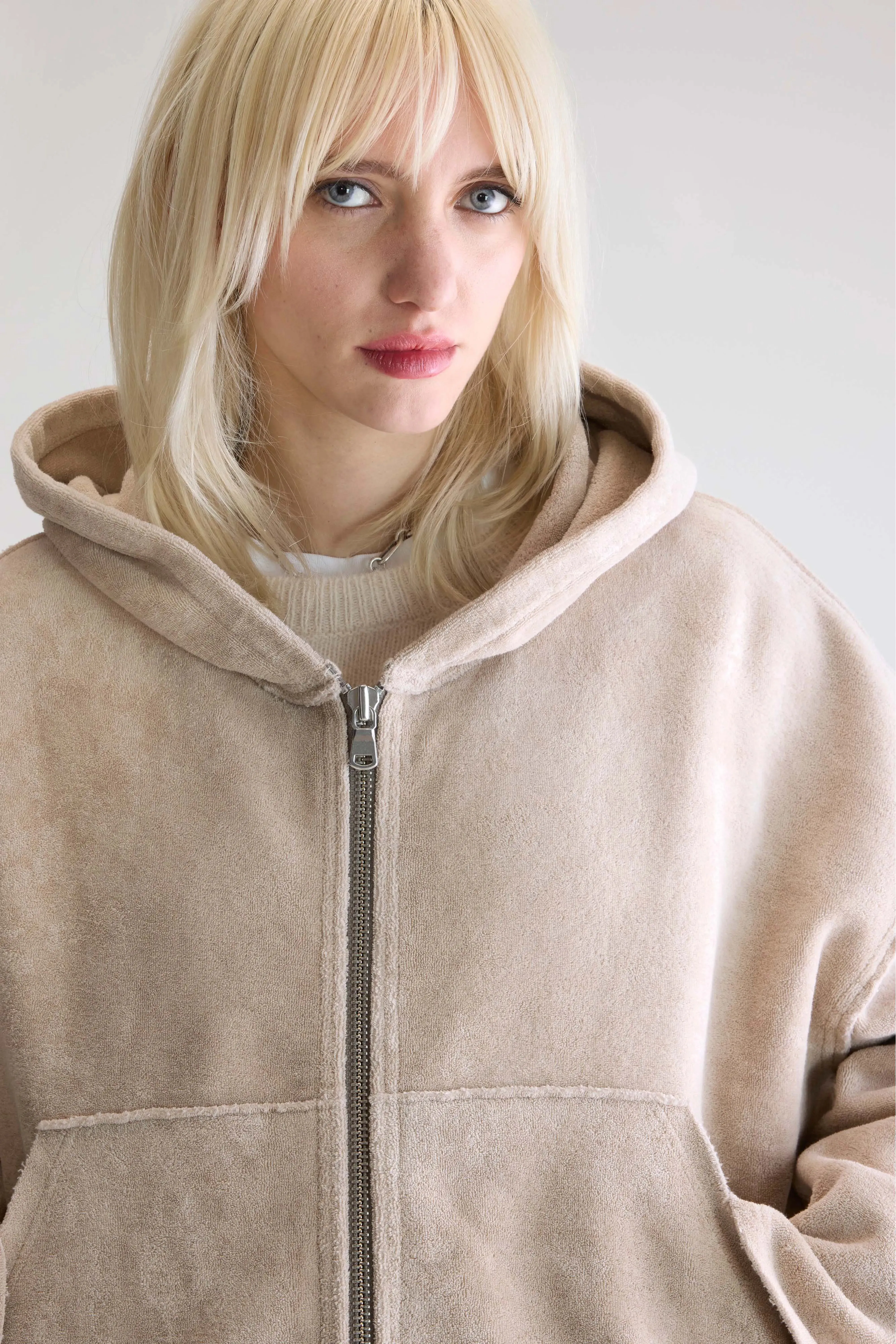 Fannel terry hoodie (252 / W / STONE) sold by Bellrose product image thumbnail 5