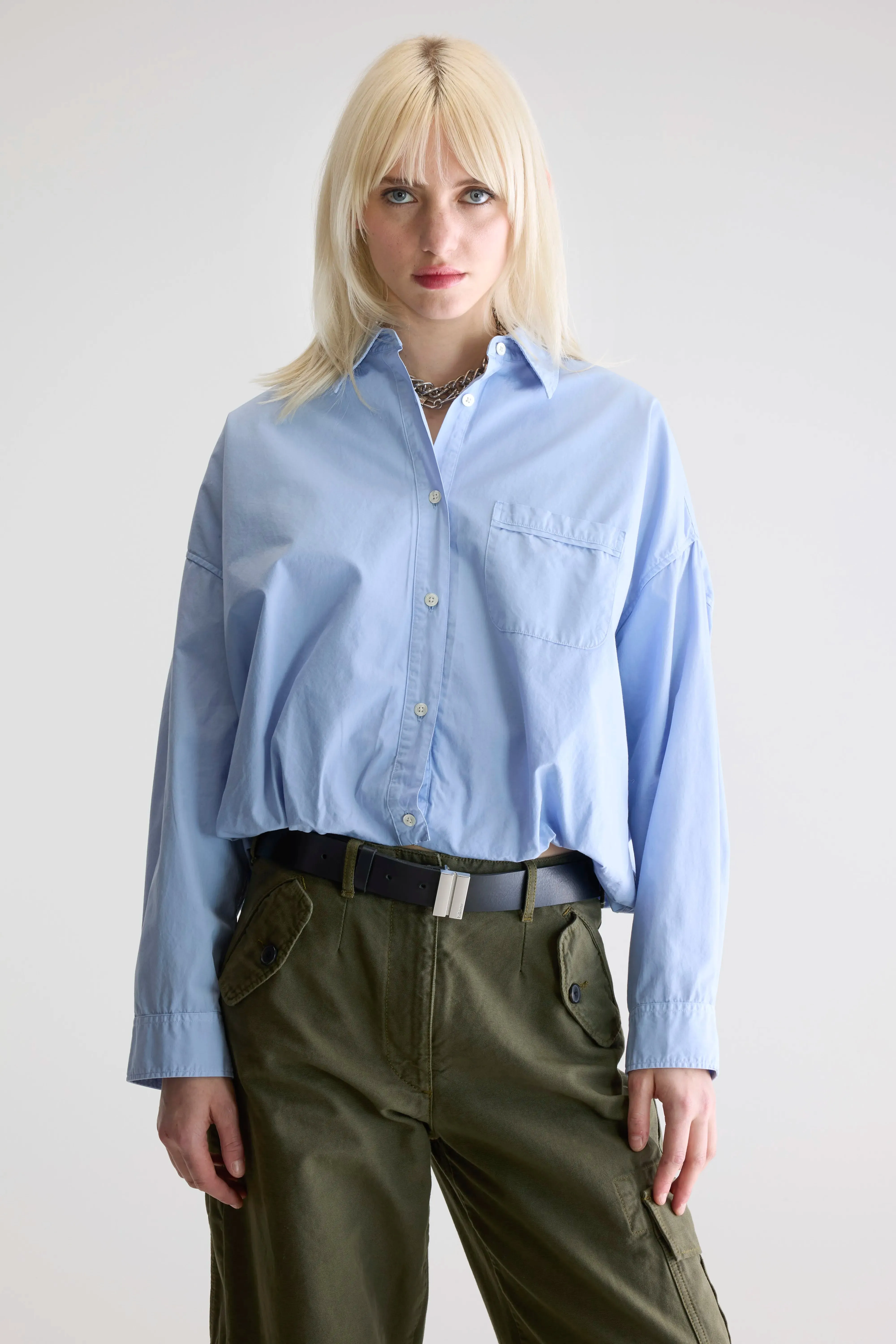 Graham cropped shirt (252 / W / SKY) sold by Bellrose product image thumbnail 2
