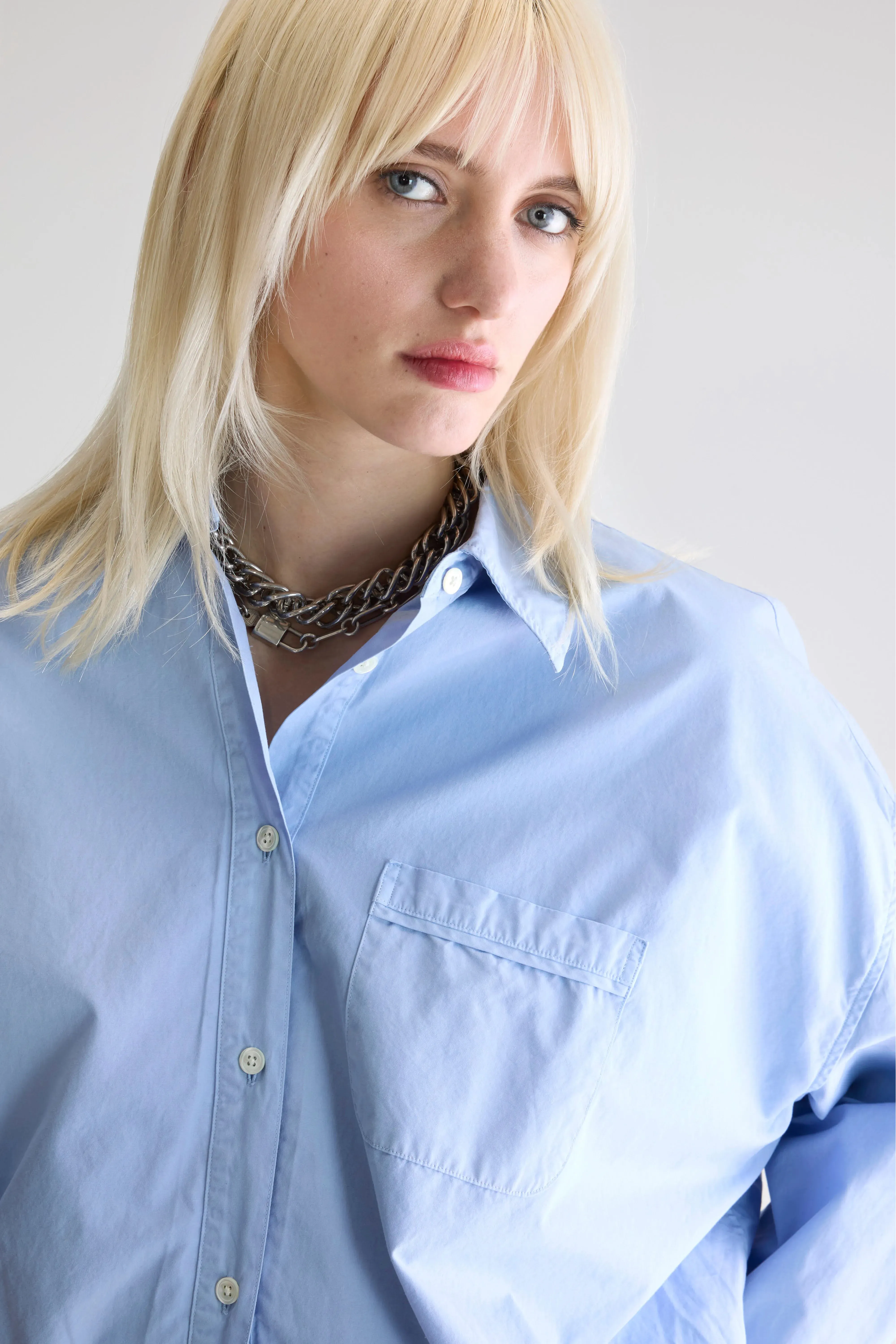 Graham cropped shirt (252 / W / SKY) sold by Bellrose product image thumbnail 5