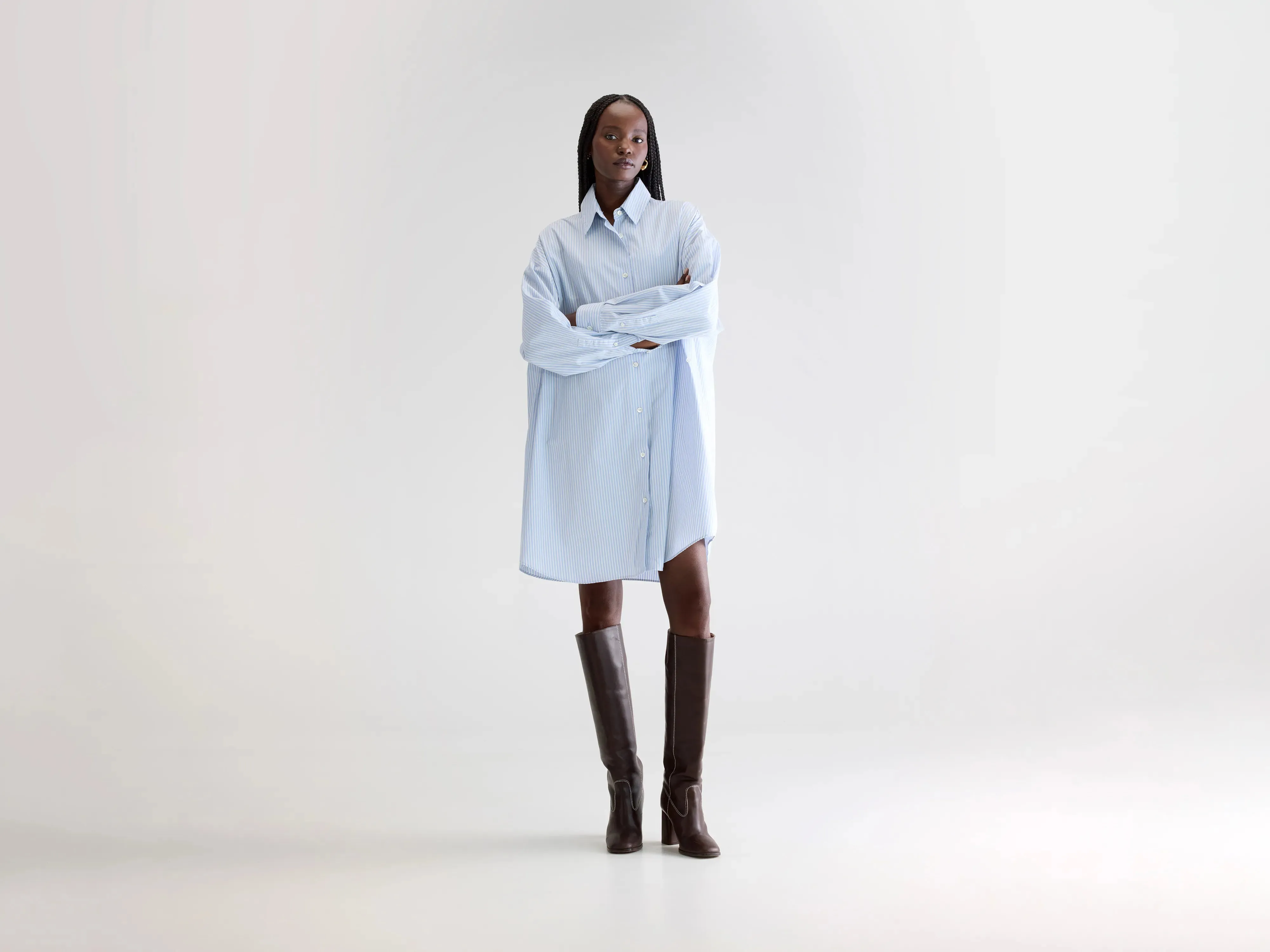 Grappa shirt dress (252 / W / STRIPE W) sold by Bellrose