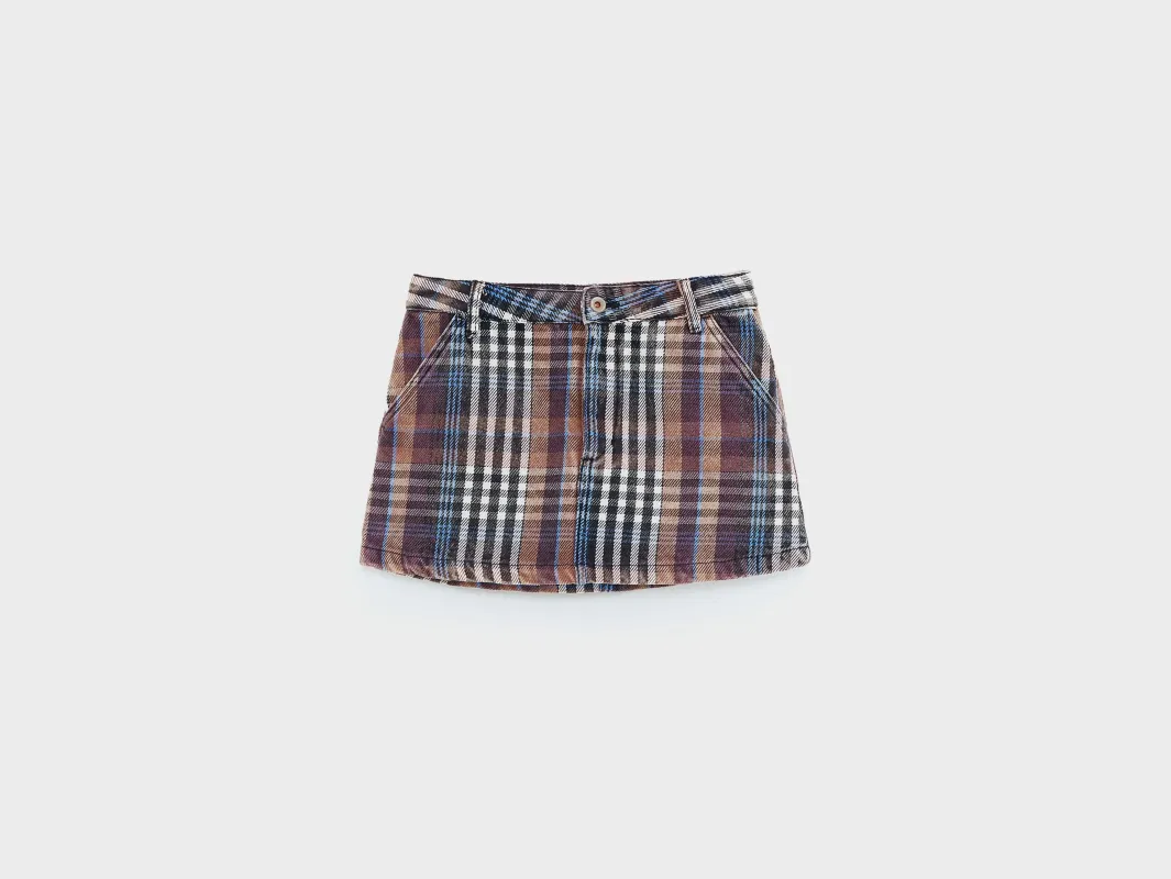 Pebbs mini skirt (252 / G / CHECK A) sold by Bellrose