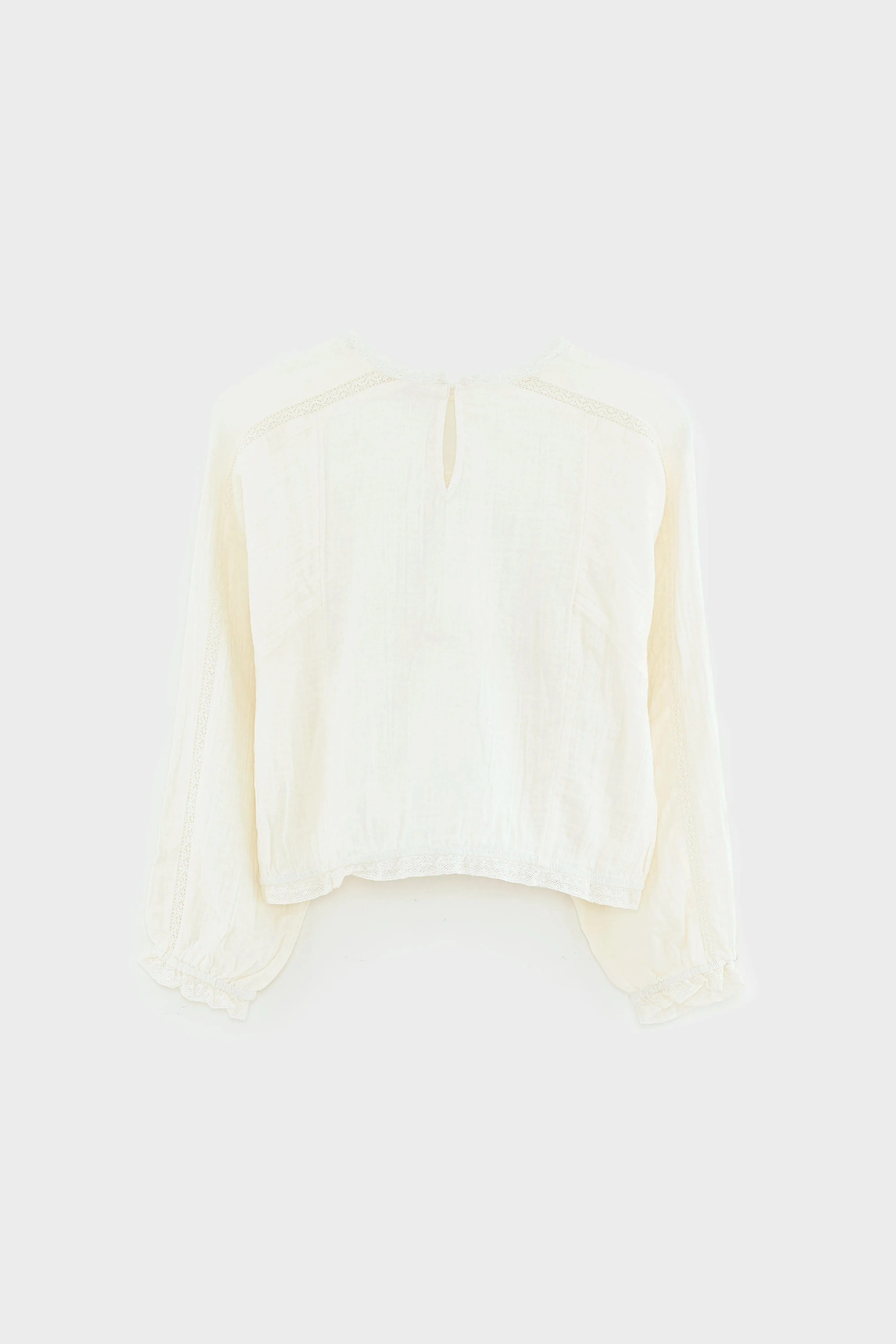 Hiacint cropped blouse (252 / G / ECRU) sold by Bellrose product image thumbnail 4