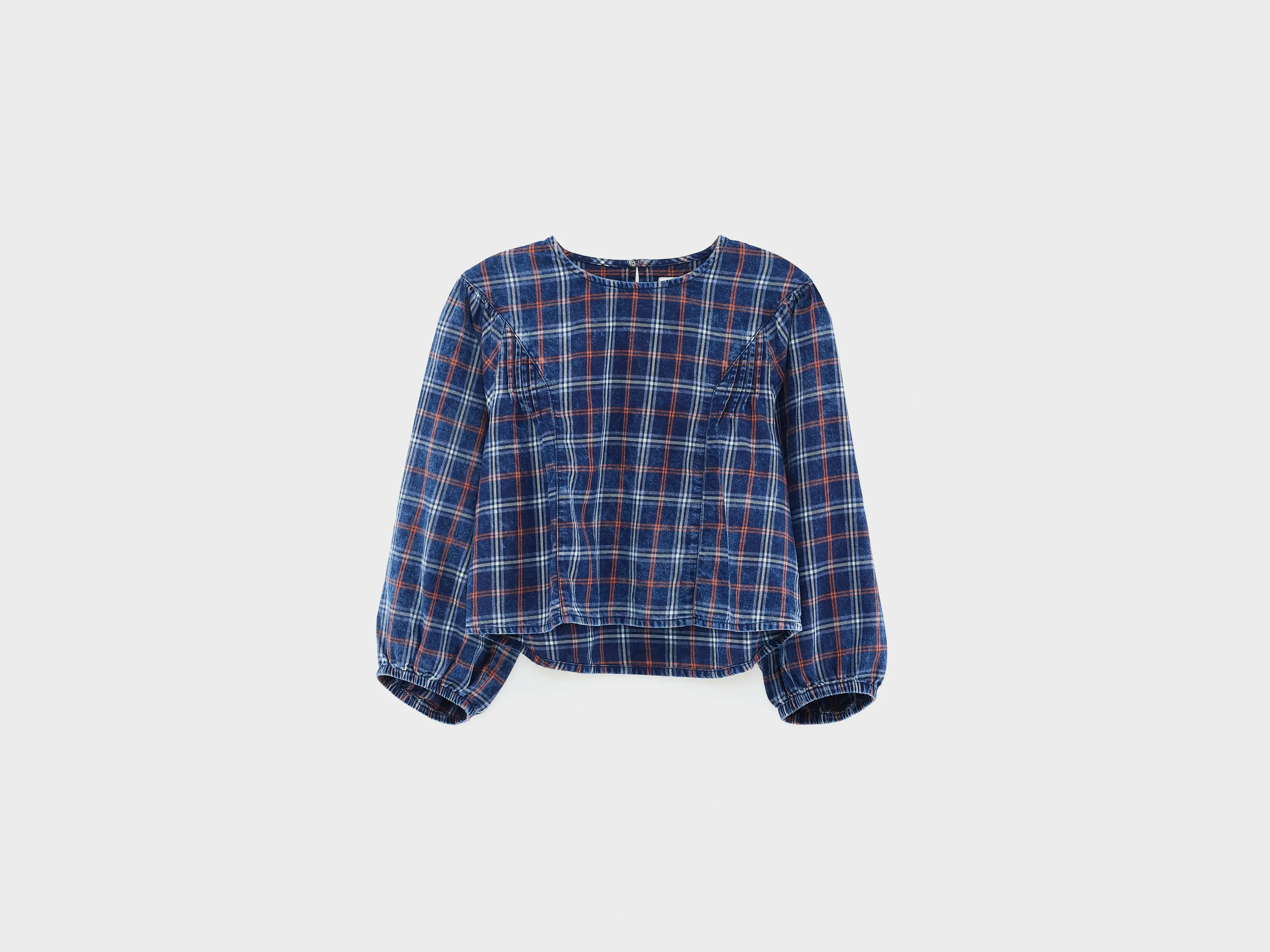 Wimpi plaid blouse (252 / G / CHECK B) sold by Bellrose