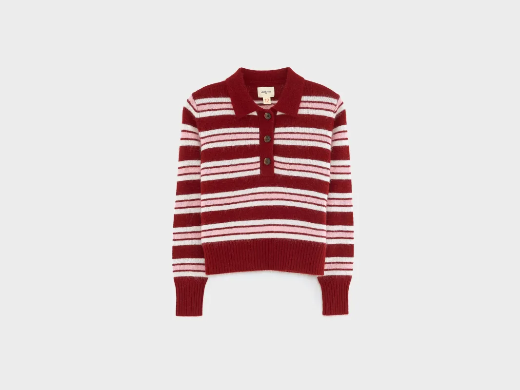 Gimol polo neck sweater (252 / G / STRIPE A) sold by Bellrose