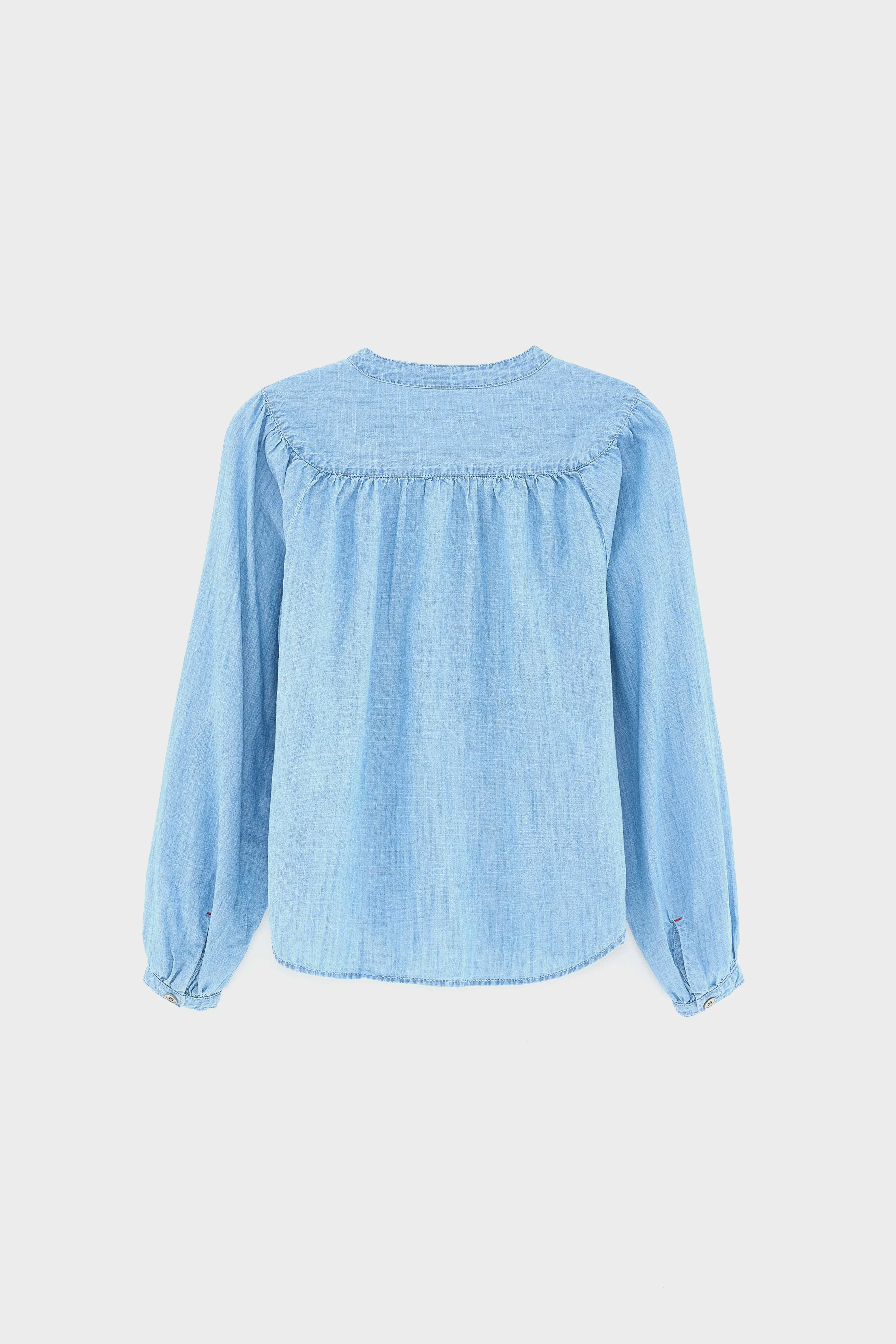 Hopsa denim blouse (252 / G / LT BLUE STONE) sold by Bellrose product image thumbnail 4