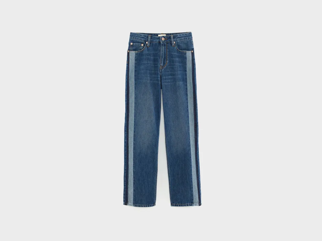 Pearlie straight jeans (252 / G / USED BLUE) sold by Bellrose
