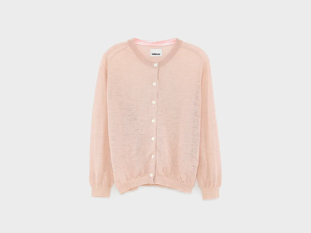 Neeta classic cardigan (251 / W / ROSE) made by Bellerose