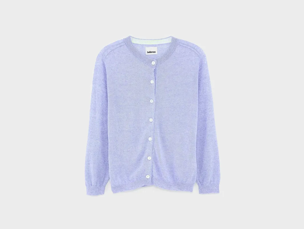 Neeta classic cardigan (251 / W / LAVENDER) made by Bellerose