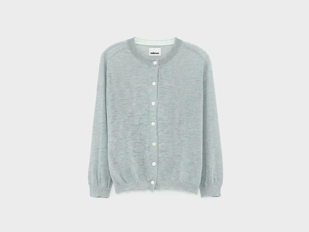 Neeta classic cardigan (251 / W / AQUA) made by Bellerose