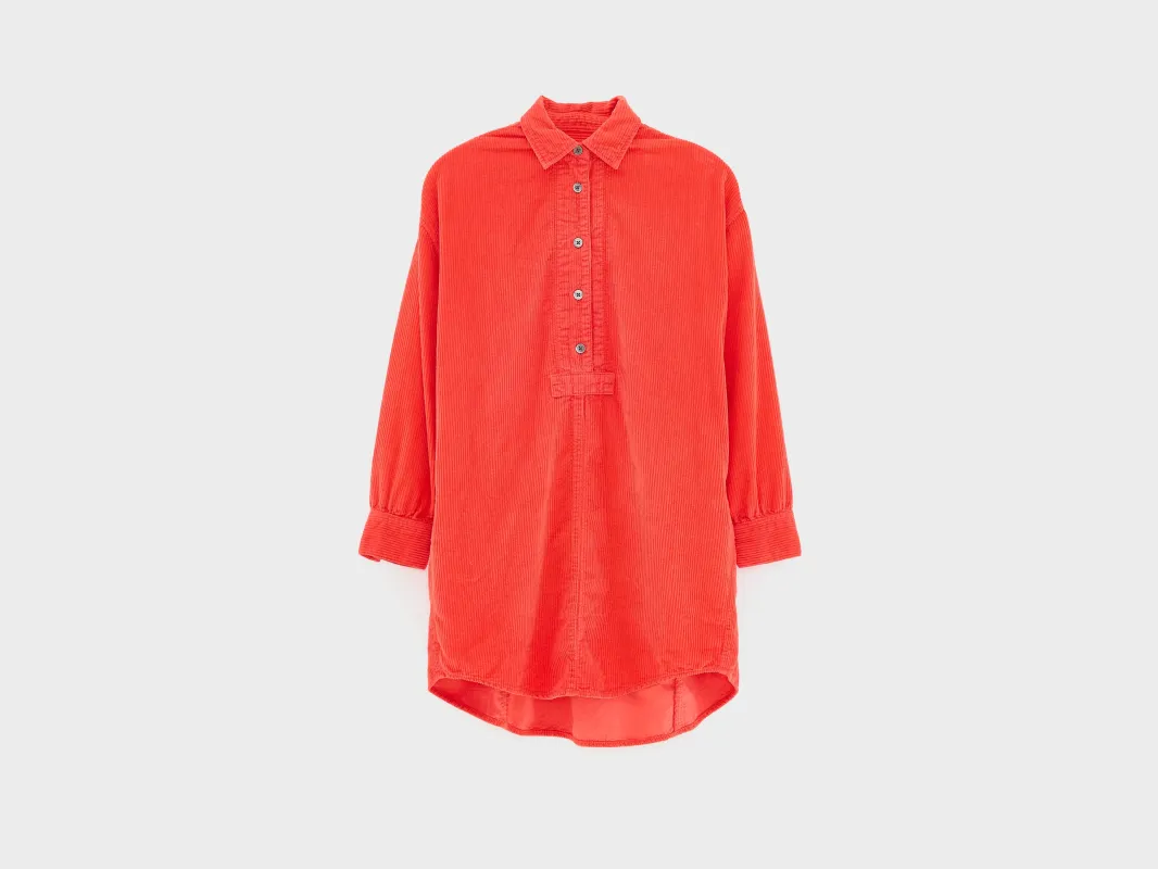 Winnie shirt dress (252 / G / MASSAI RED) sold by Bellrose
