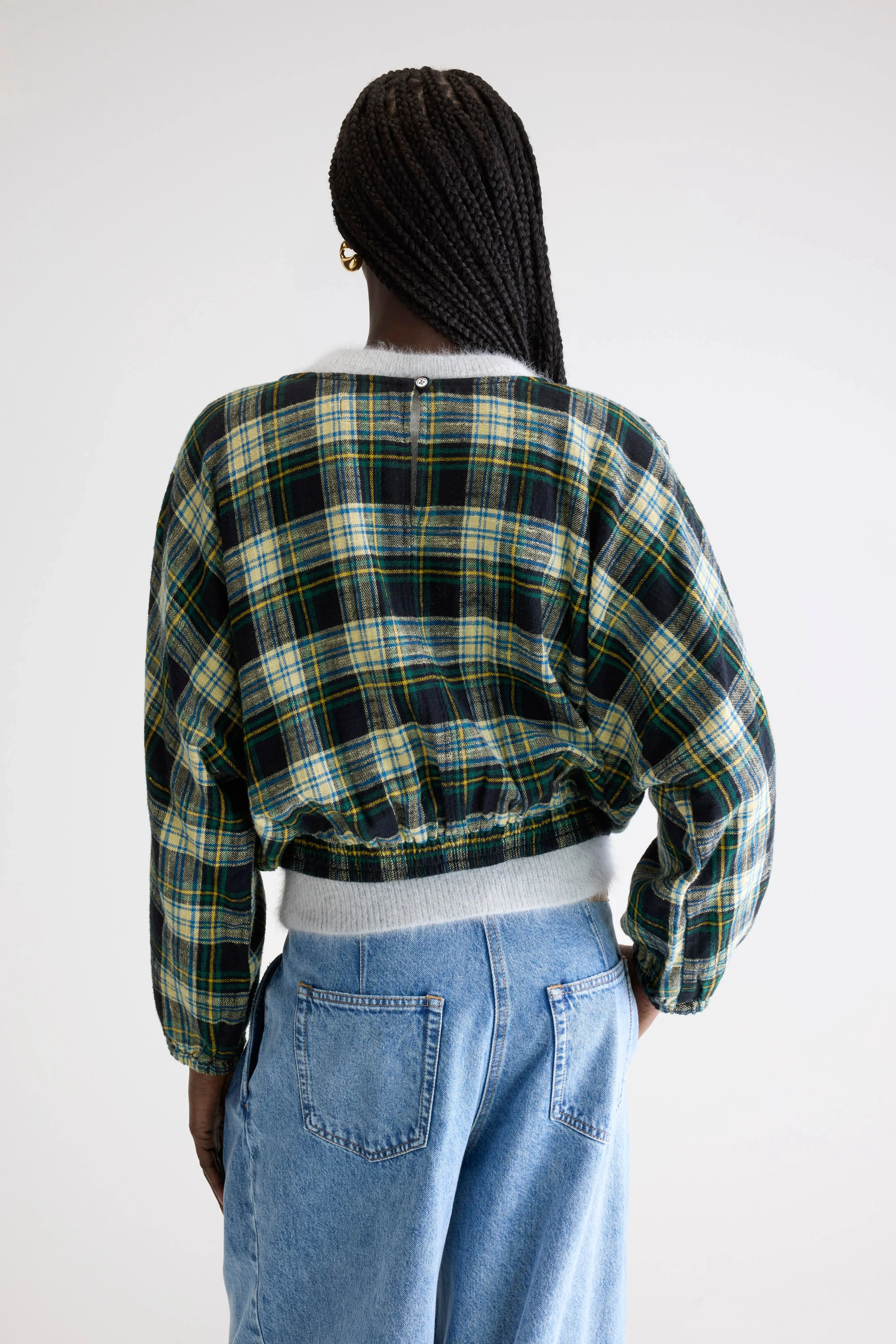 Walma plaid blouse (252 / W / CHECK A) sold by Bellrose product image thumbnail 4