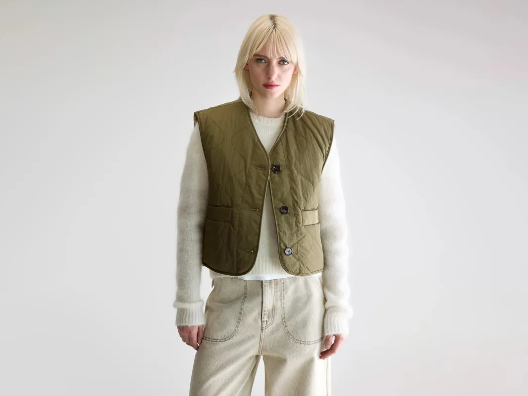 Eloise sleeveless jacket (252 / W / ARMY) sold by Bellrose