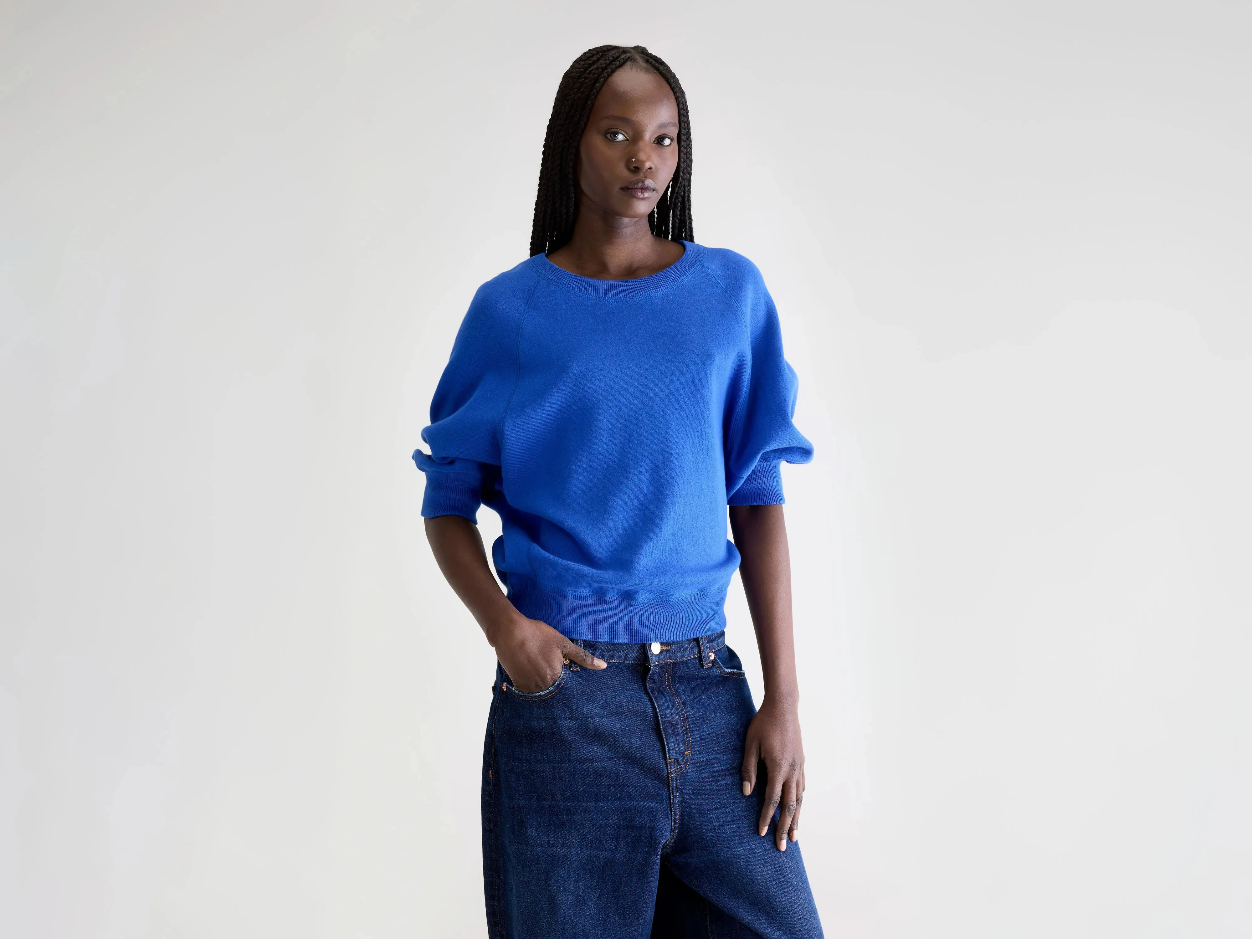 Anglet crewneck sweater (252 / W / LAZULI) sold by Bellrose