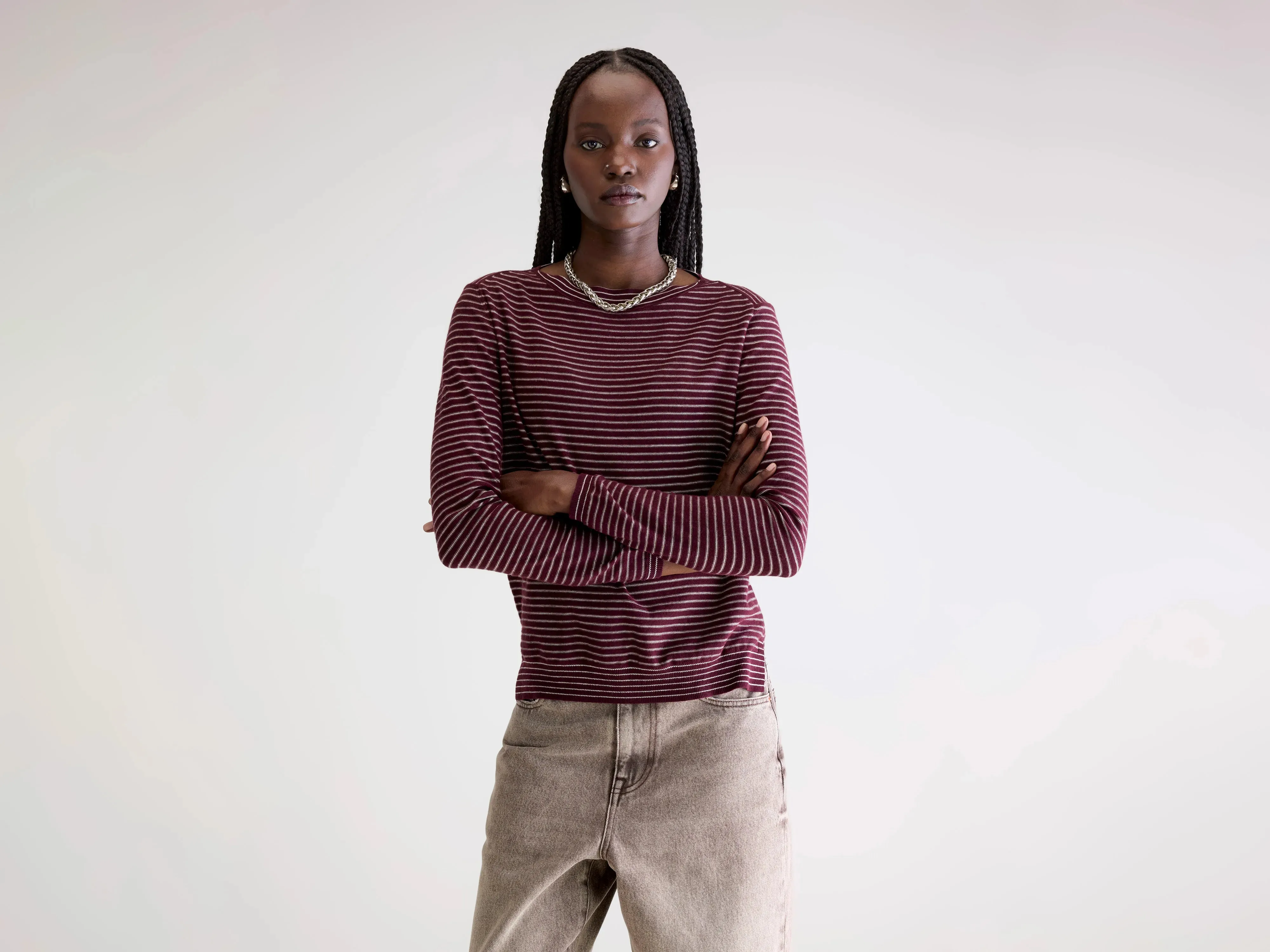 Gop boatneck sweater (252 / W / STRIPE A) sold by Bellrose