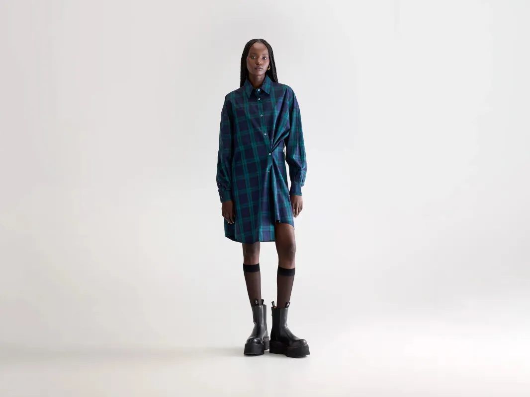 Grappa shirt dress (252 / W / CHECK E) sold by Bellrose