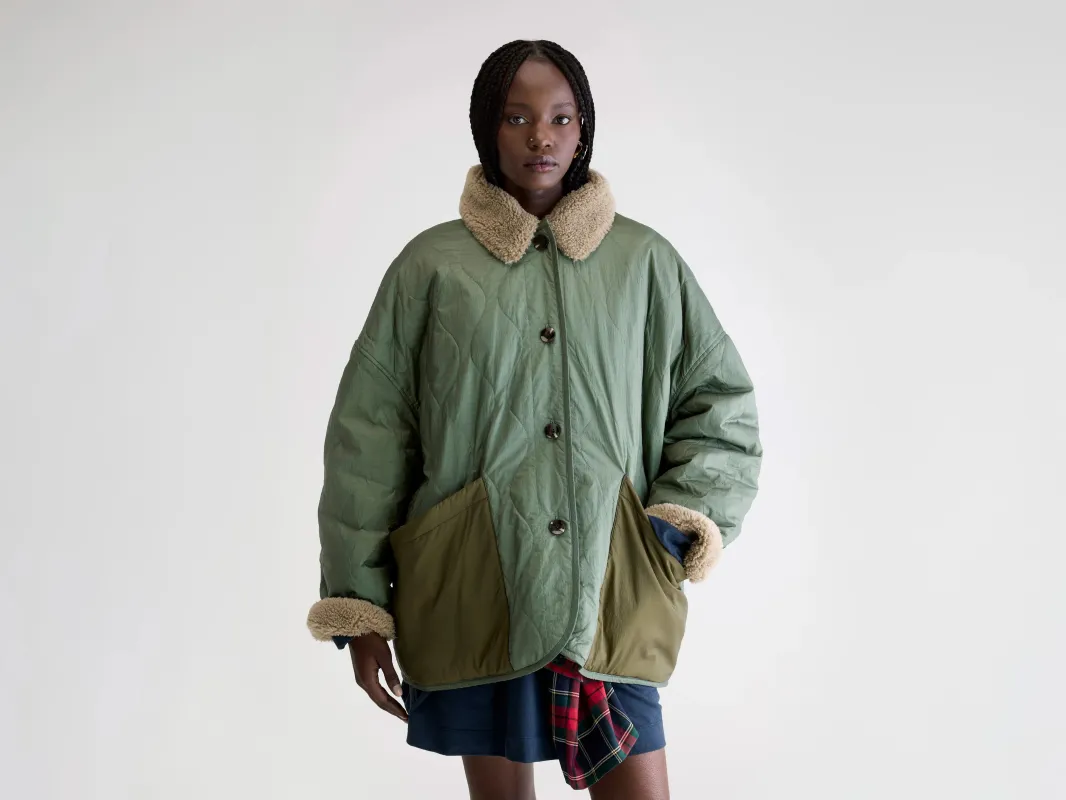 Hampton teddy jacket (252 / W / EUCALYPTUS) sold by Bellrose