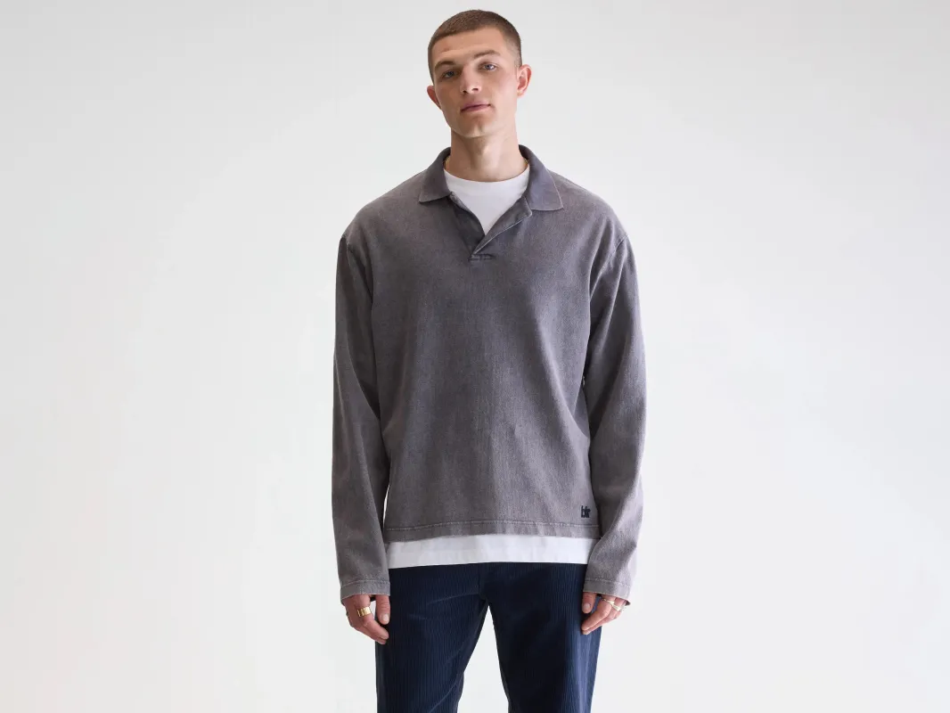 Vlugies long-sleeve polo (252 / M / BLACK BEAUTY) sold by Bellrose