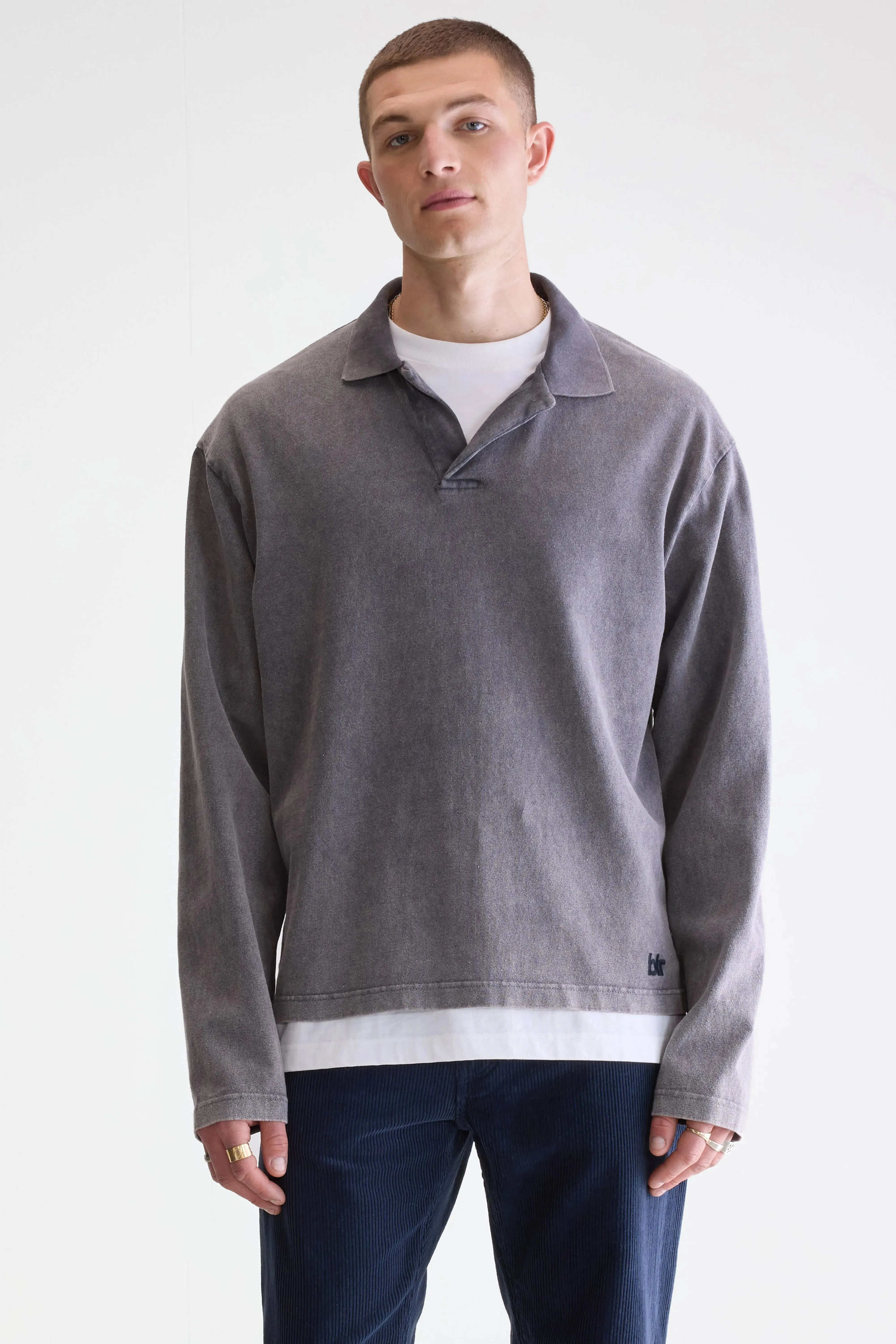 Vlugies long-sleeve polo (252 / M / BLACK BEAUTY) sold by Bellrose product image thumbnail 2