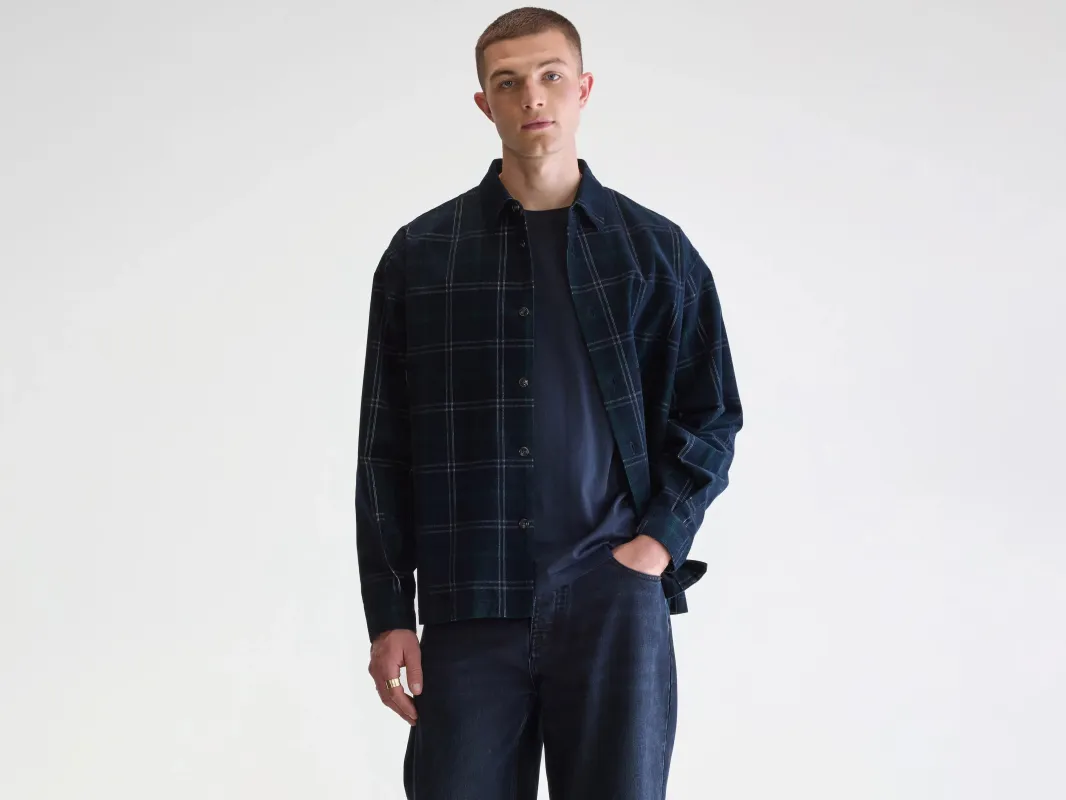 Flap corduroy overshirt (252 / M / CHECK A) made by Bellerose