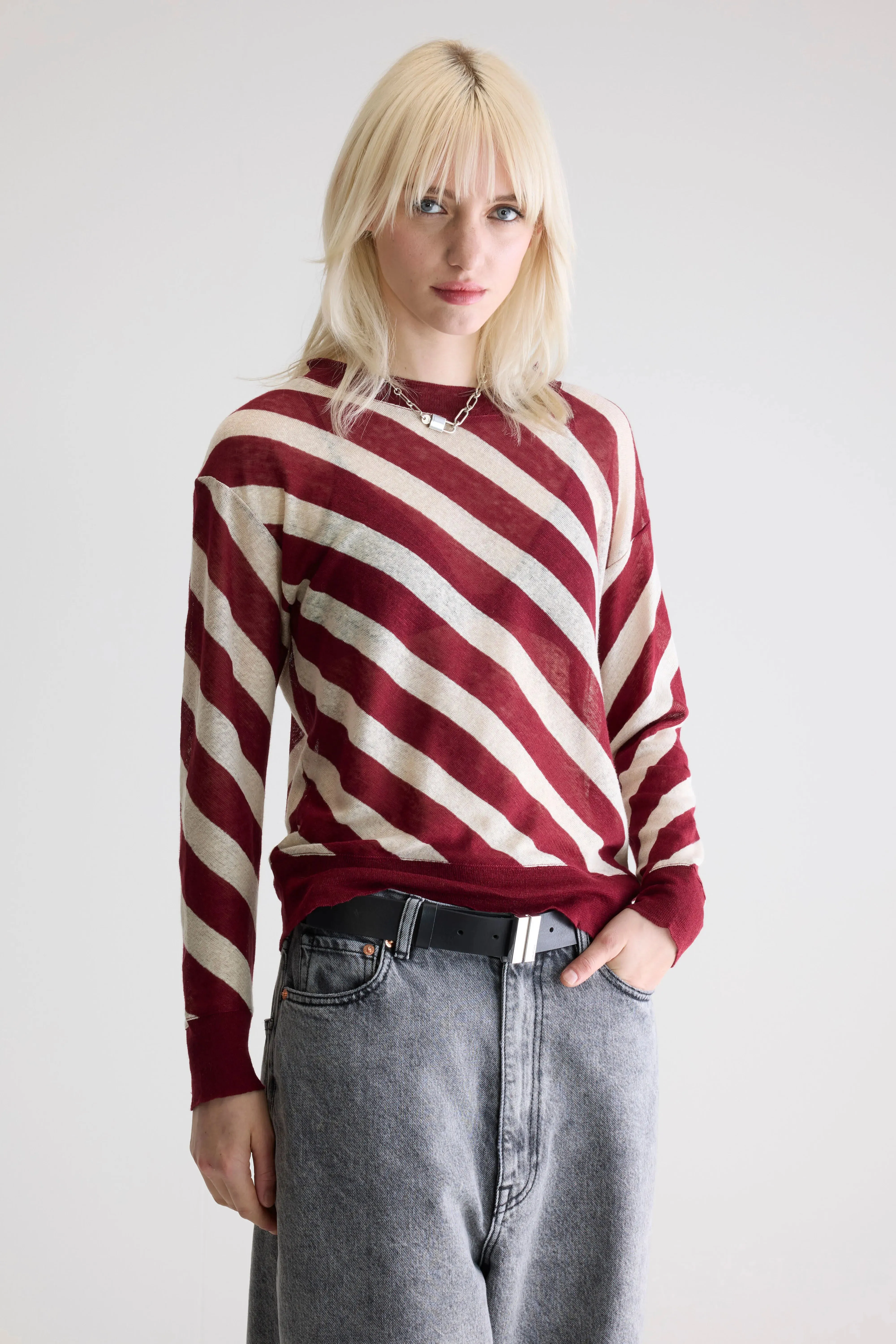 Senia relaxed t-shirt (252 / W / STRIPE A) sold by Bellrose product image thumbnail 2