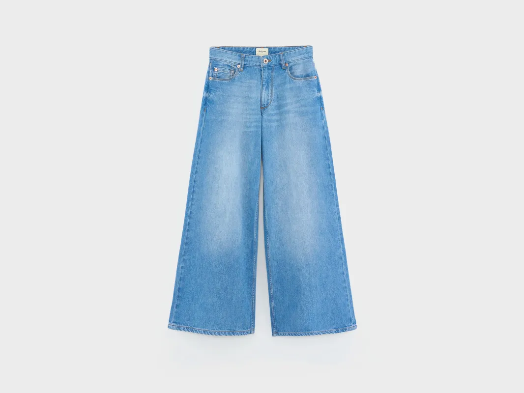 Kae wide jeans (252 / G / MD BLUE BLEACH) sold by Bellrose