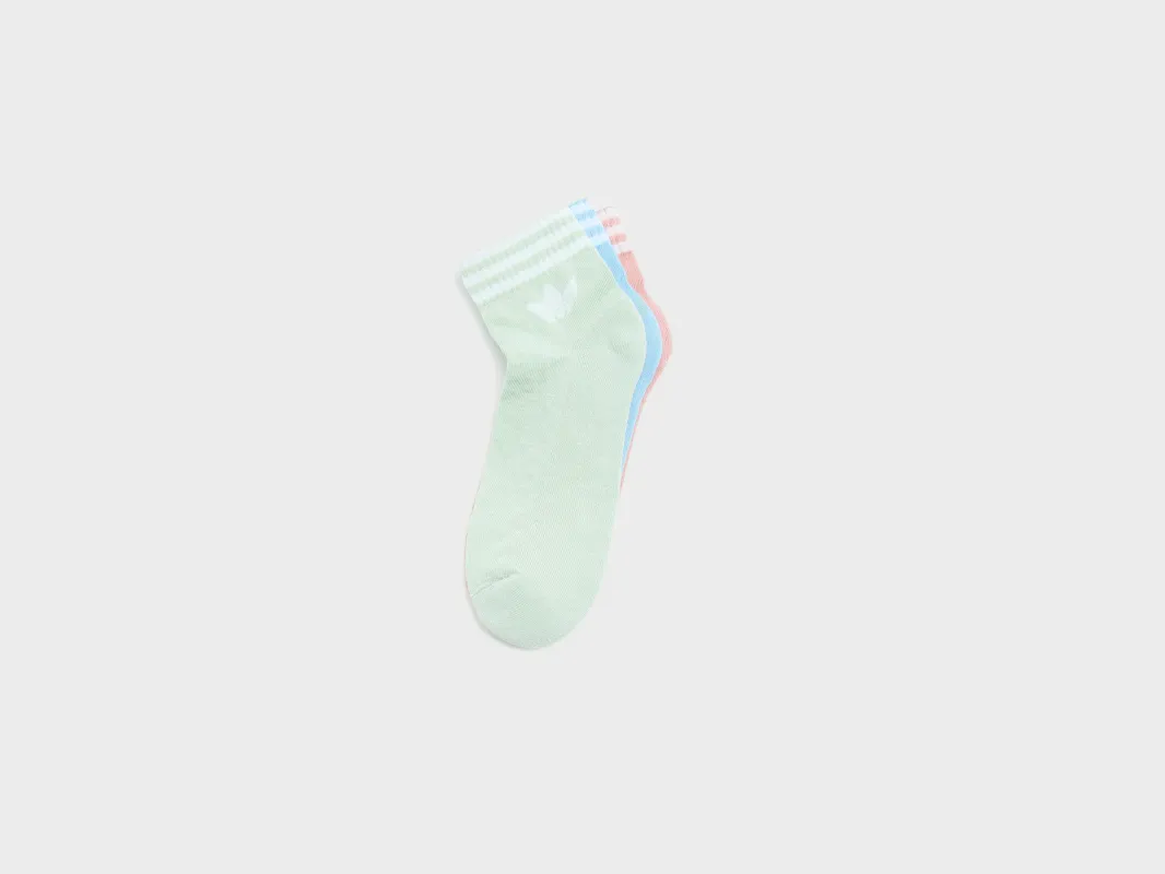3-Stripes Ankle Socks for Women (252 / W / MULTICOLOR) sold by Bellrose