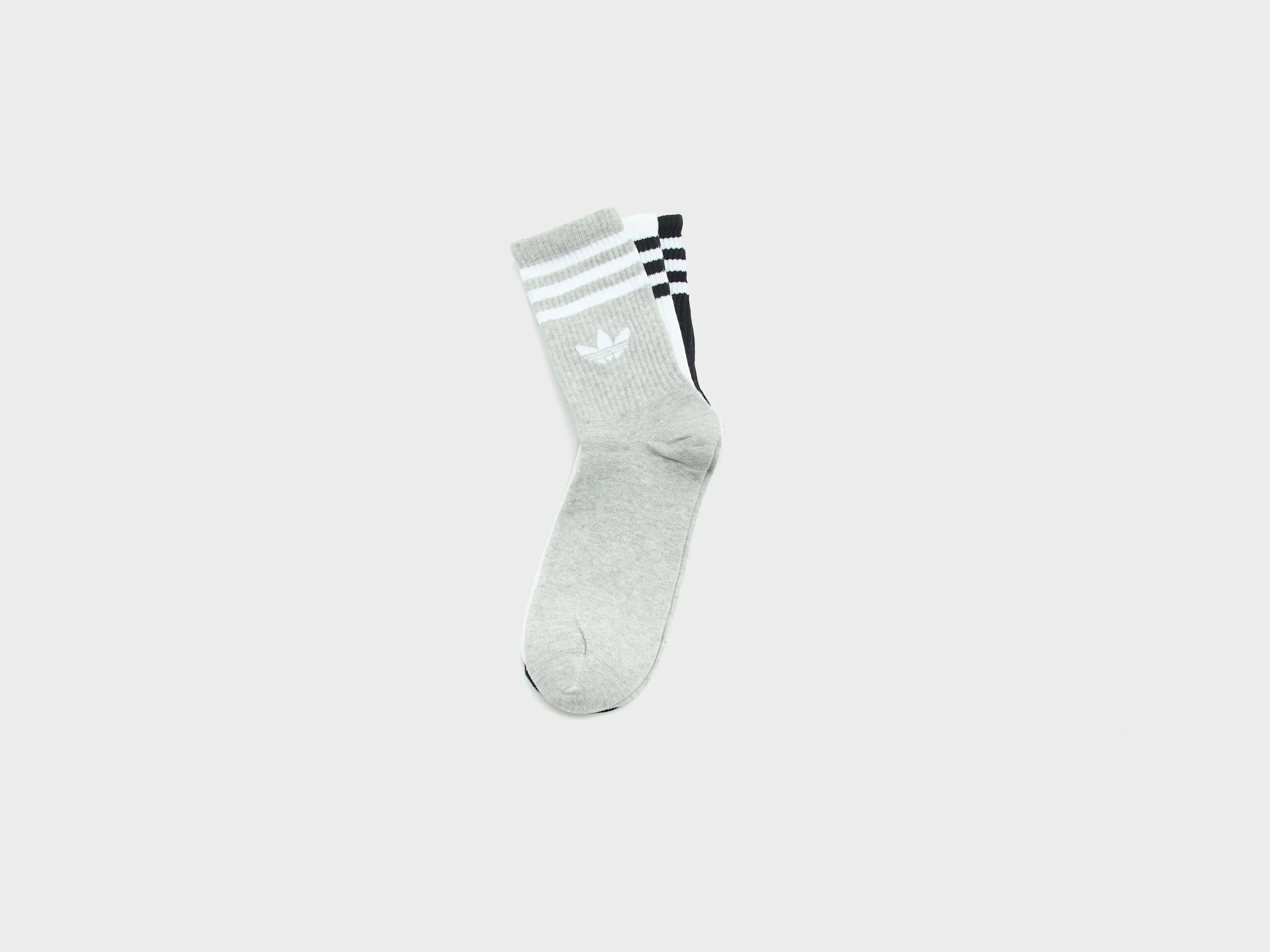 3-Stripes Crew Socks for Men (252 / M / WHITE) sold by Bellrose