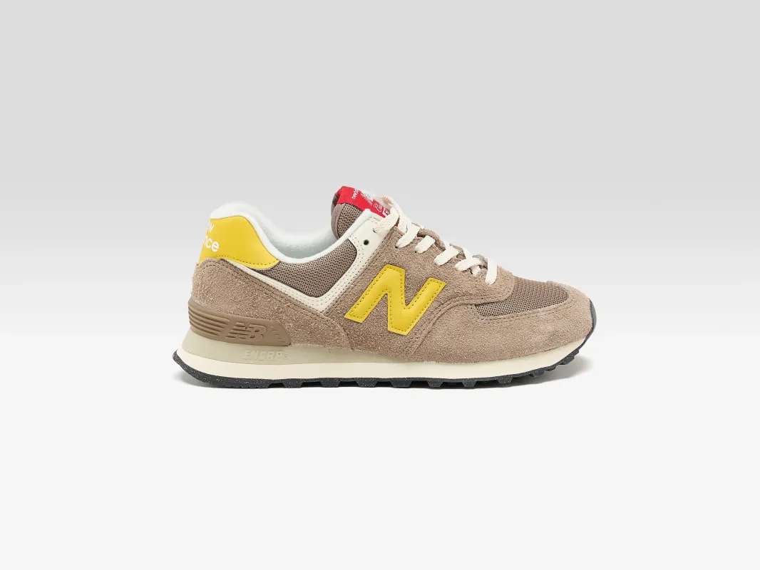 New Balance 574 Sea Salt / White - Concrete | Parallel