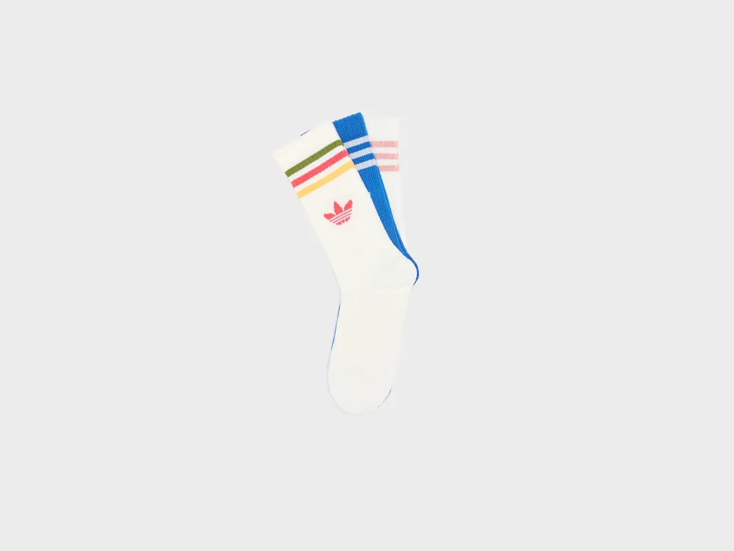 3-Stripes Crew Socks for Juniors  (252 / G / MULTICOLOR) sold by Bellrose