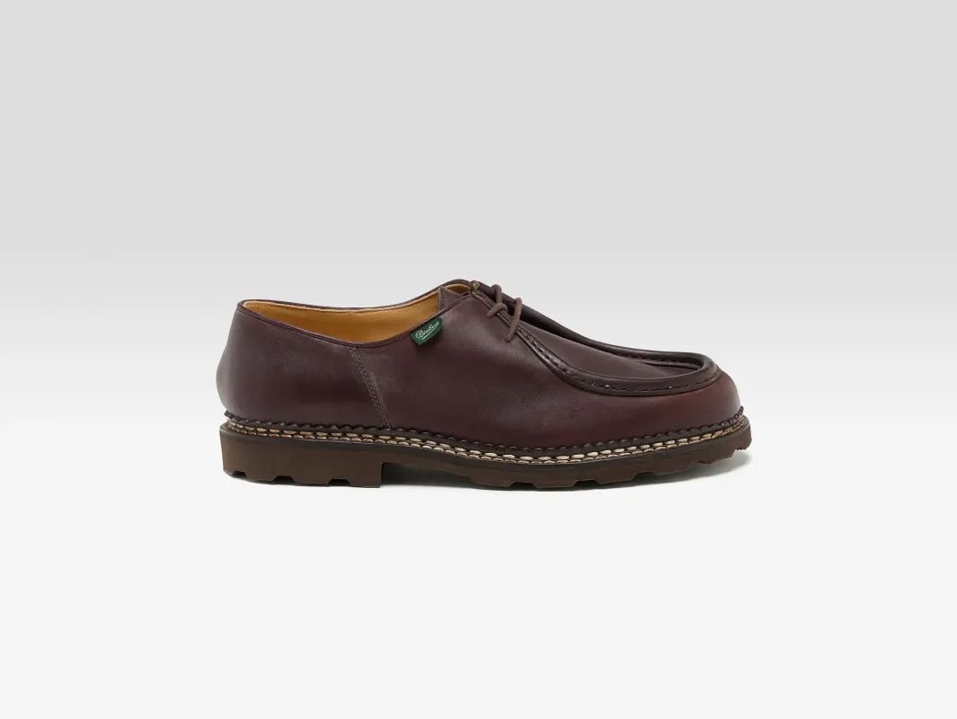 Michael Leather Derby Shoes for Men (252 / M / BROWN) sold by Bellrose