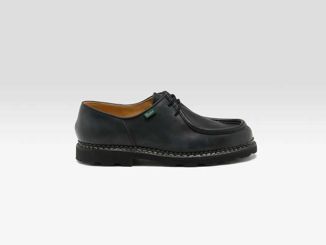 Michael Leather Derby Shoes for Men (252 / M / BLACK) sold by Bellrose